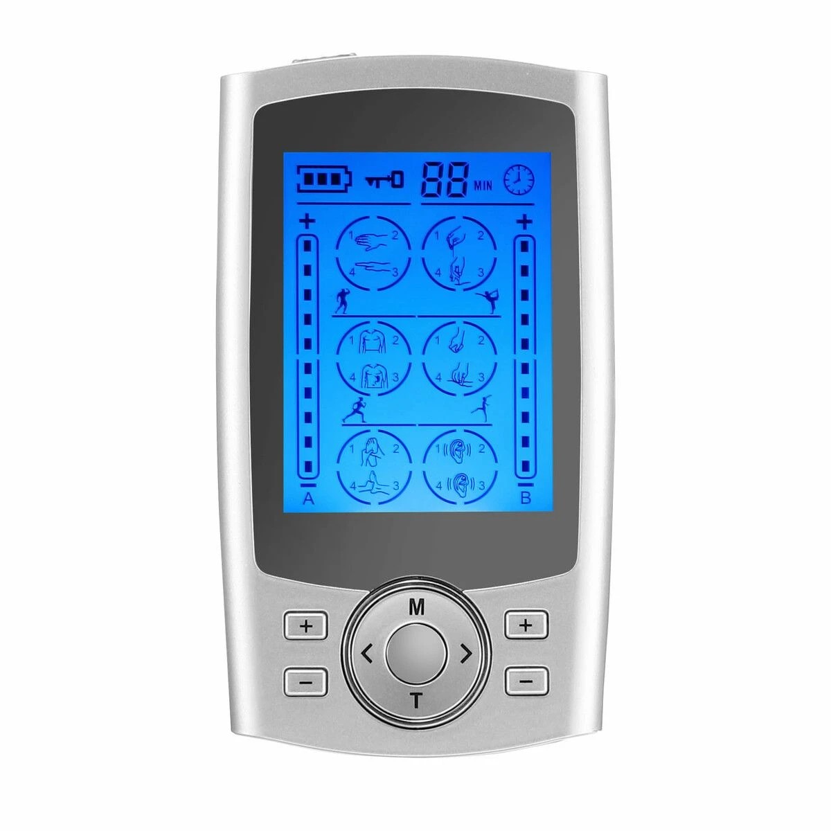 4 HOMASA Rechargeable Portable TENS EMS Muscle Stimulator Machine, 4 of 4