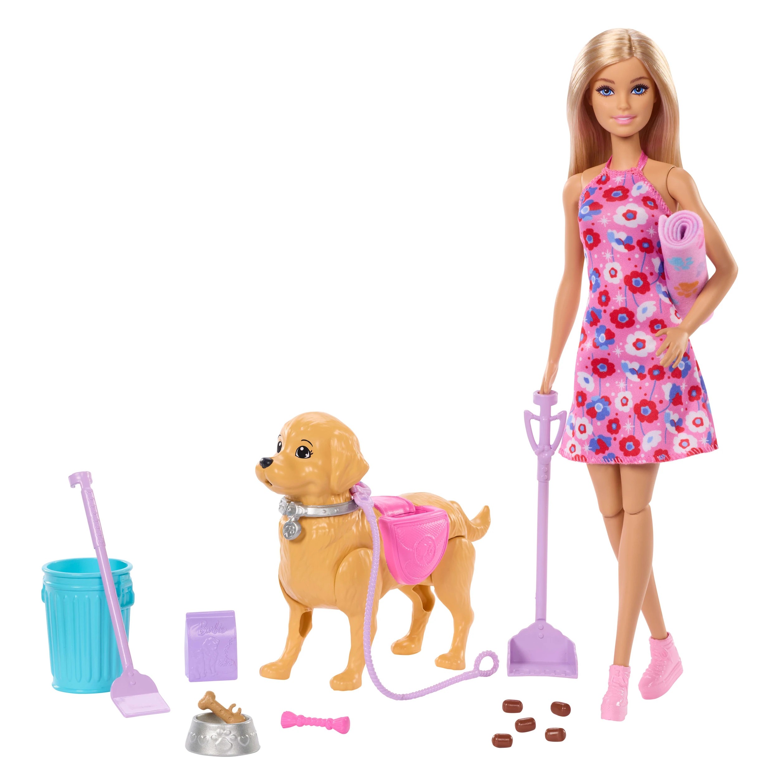 2 Barbie 'Malibu' Walk & Potty Pup Toy Set, 2 of 6