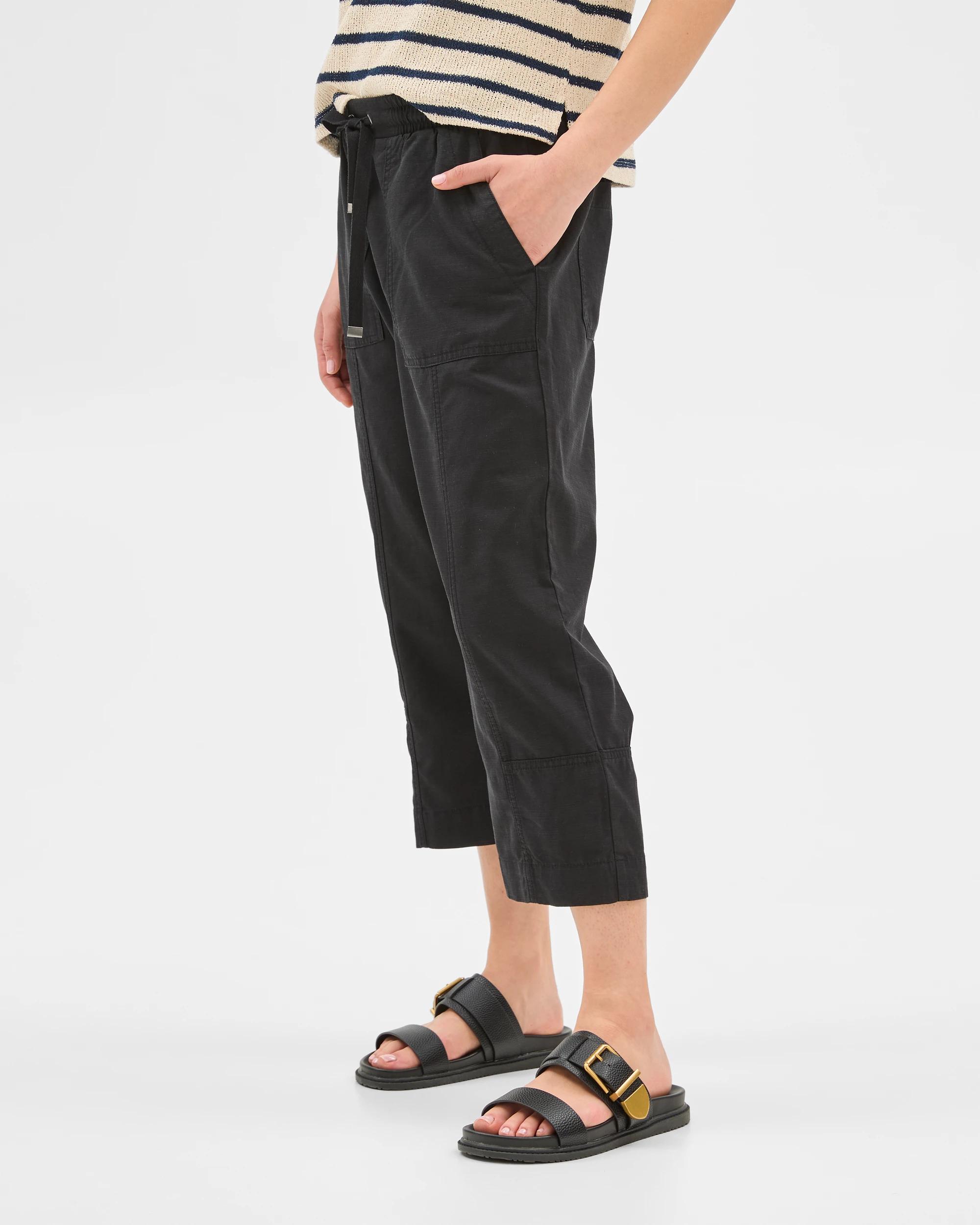 5 Target Seamed 3/4 Jogger Pants BLACK, 5 of 7