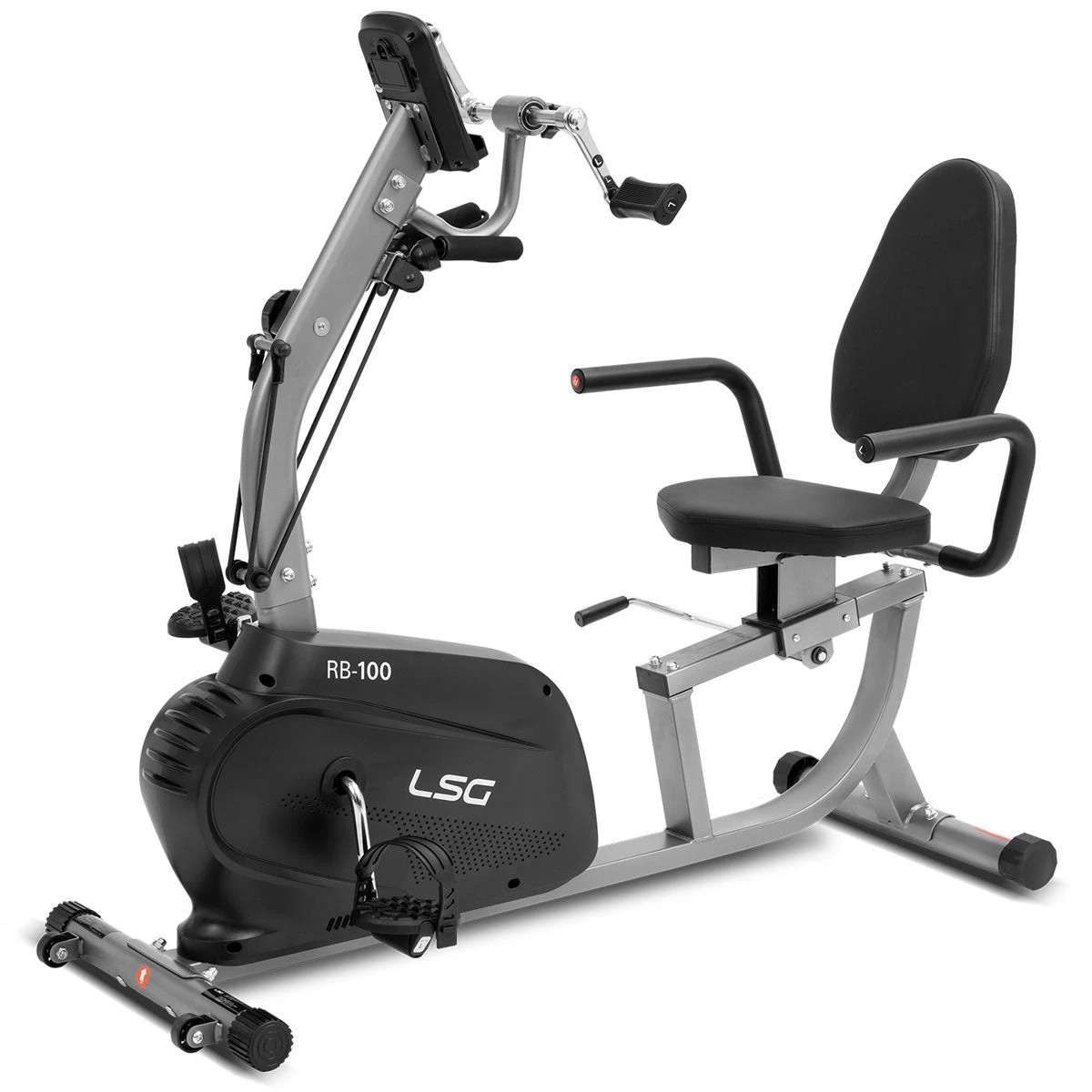 1 LSG Fitness RB-100 Recumbent Bike - Black, 1 of 10