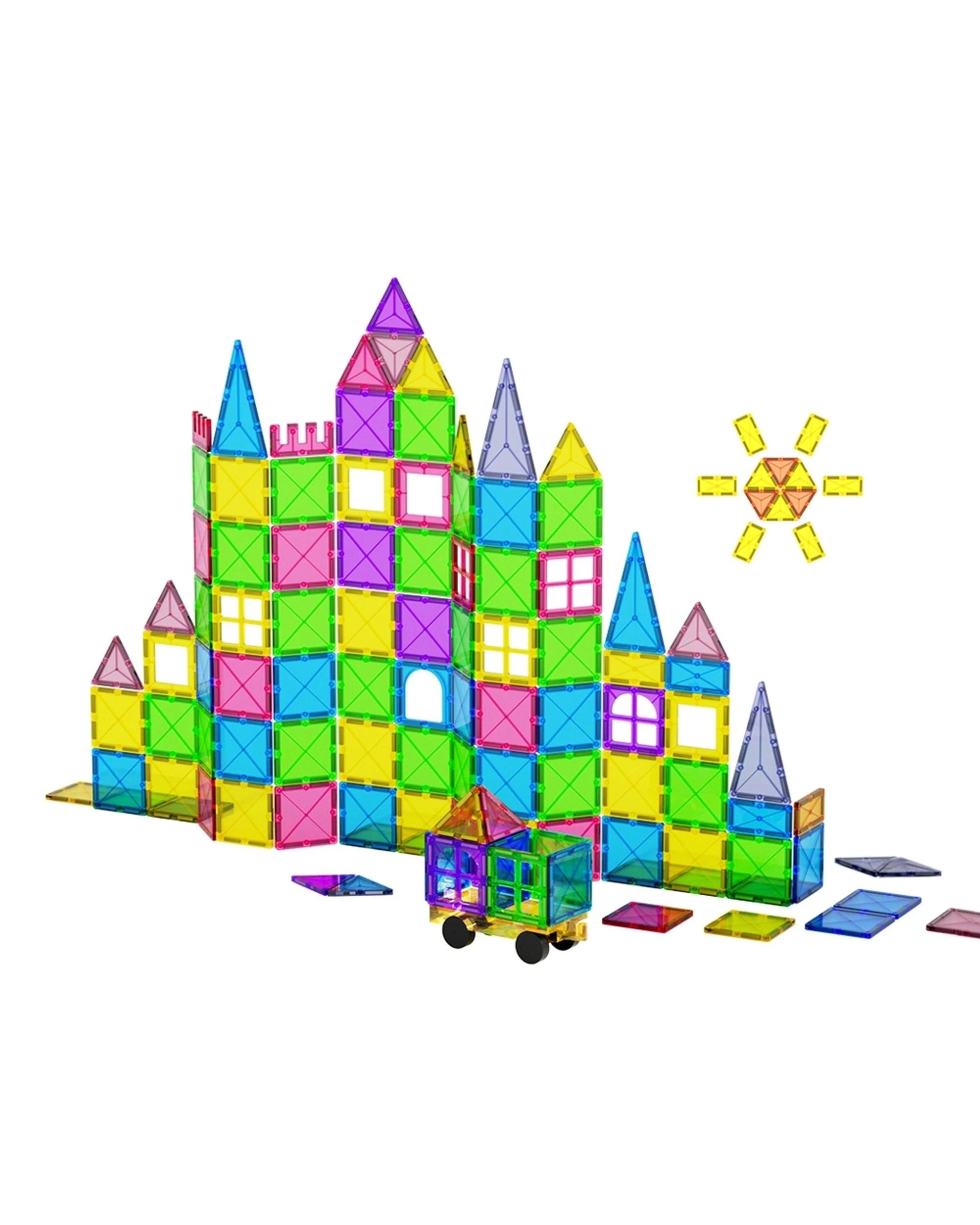 1 Keezi 100pcs Kids Magnetic Tiles Blocks Building Educational Toys Children Gift
 - Multi, 1 of 3