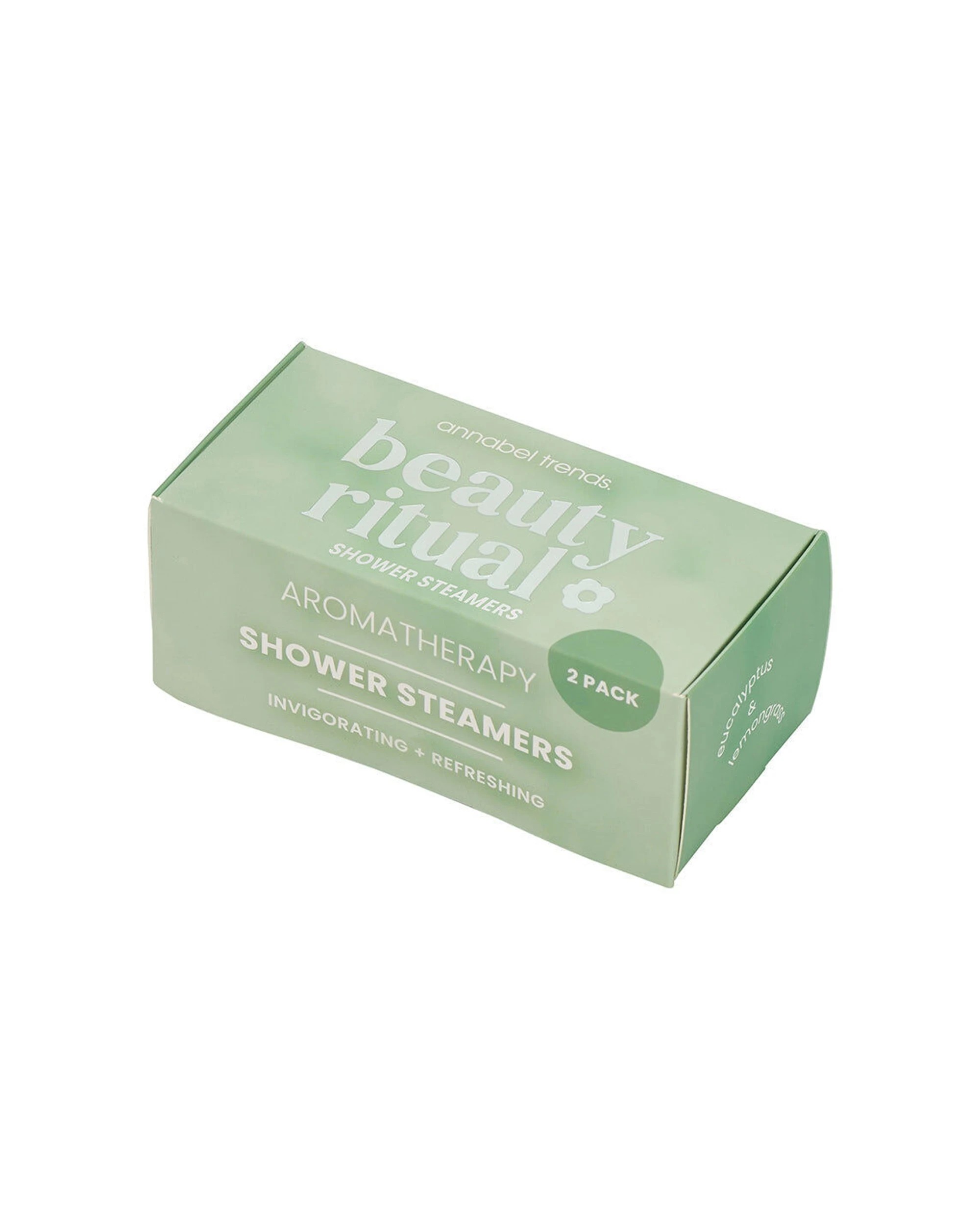 1 Annabel Trends 2pc Beauty Ritual Shower Steamer Aromatherapy Eucalyptus Lemongrass - Green, 1 of 4