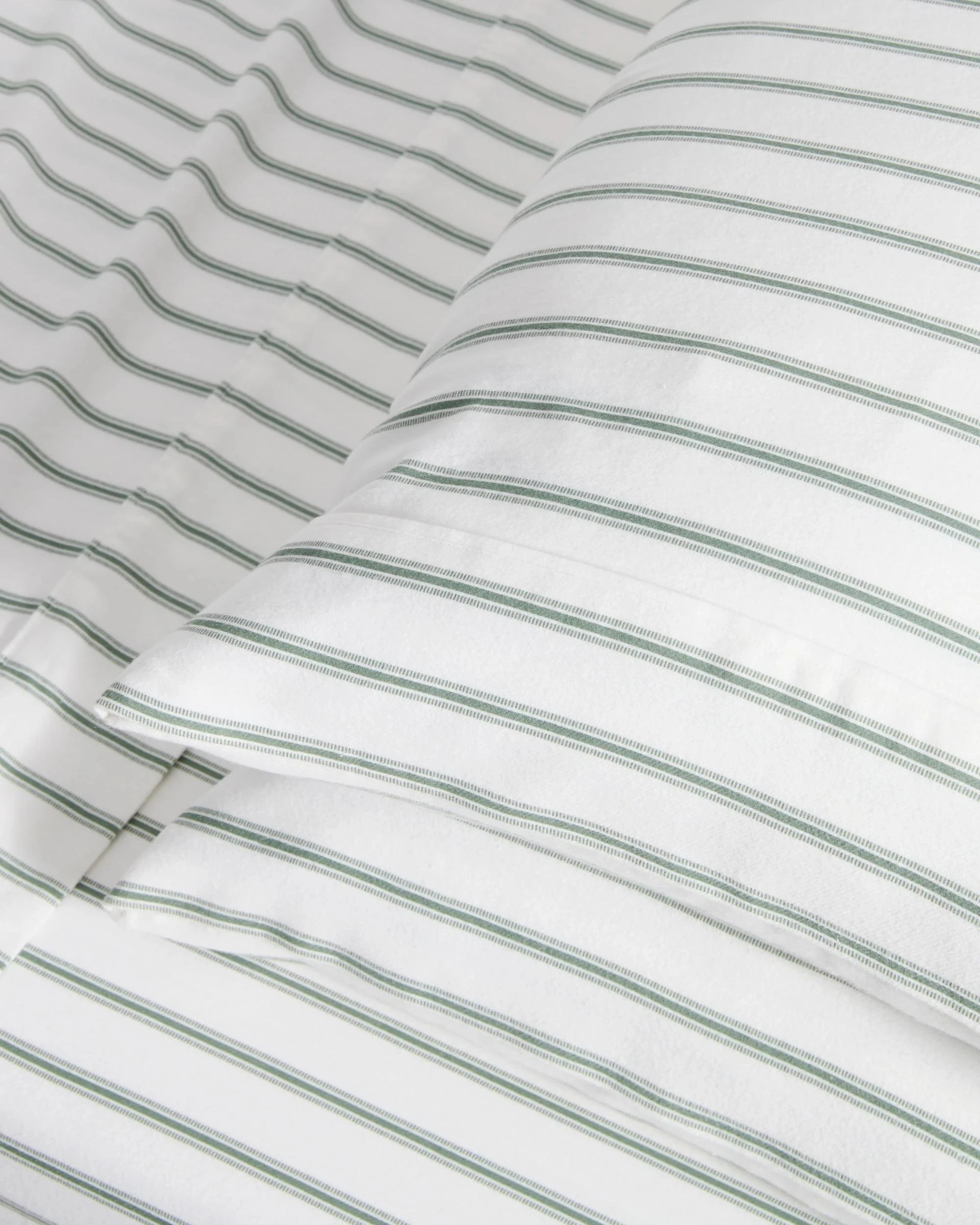 2 Target Taylor Stripe Flannelette Sheet Set - King Single Bed - Green, 2 of 4