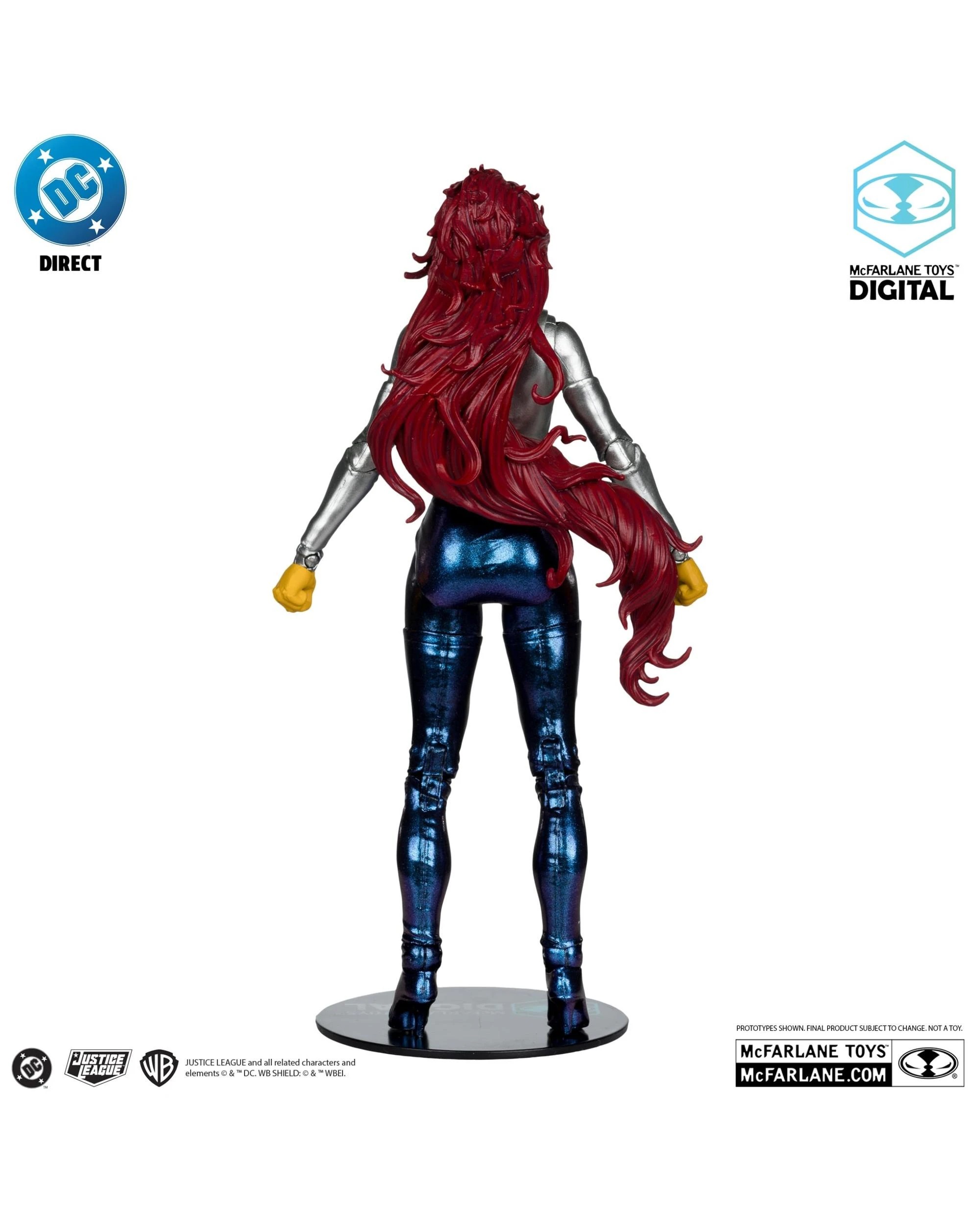 3 McFarlane Digital DC Direct The New Teen Titans Blackfire 7 inch Action Figure, 3 of 9