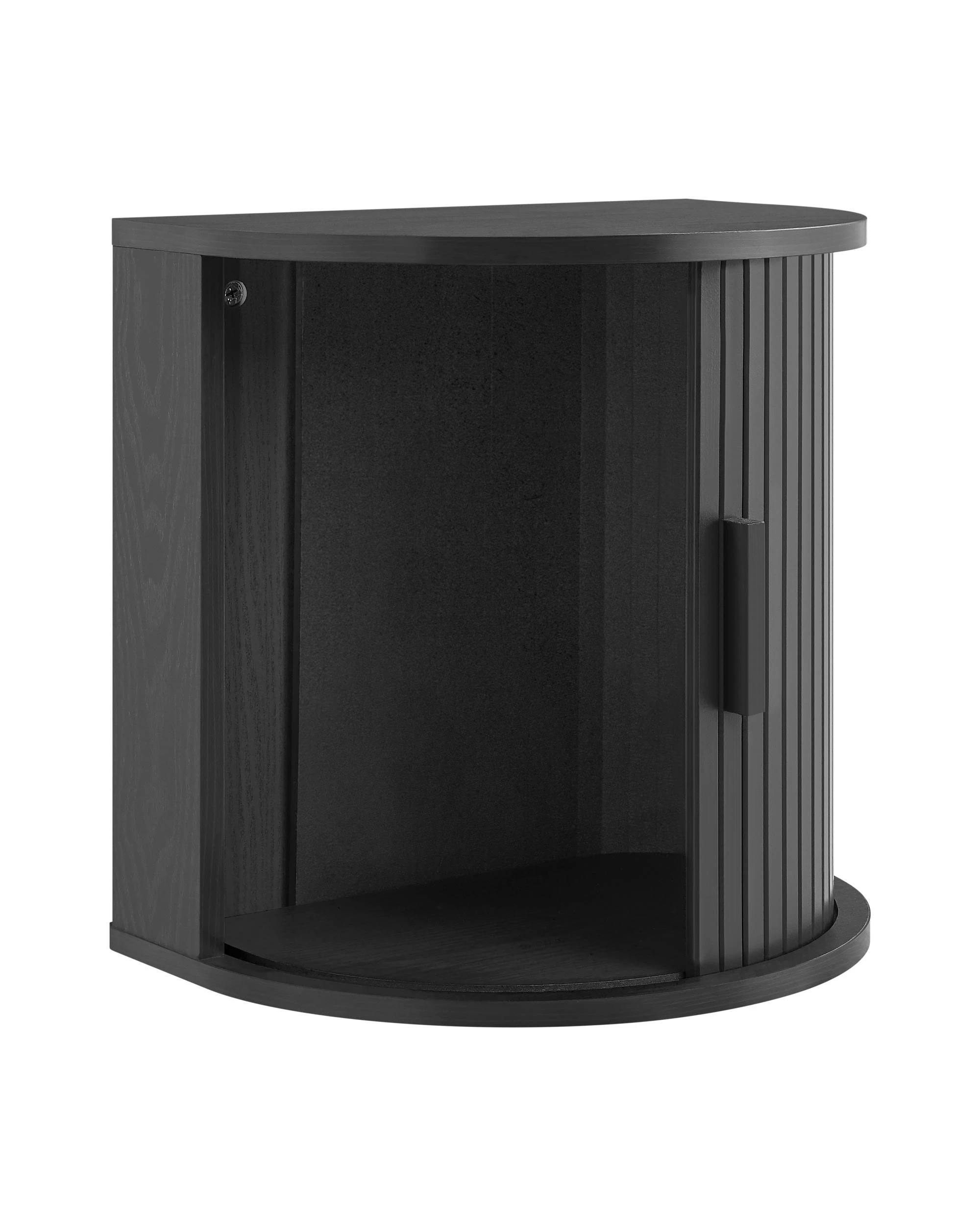 6 Kodu Floating Wall Mount Bedside 1 Door - Black, 6 of 10