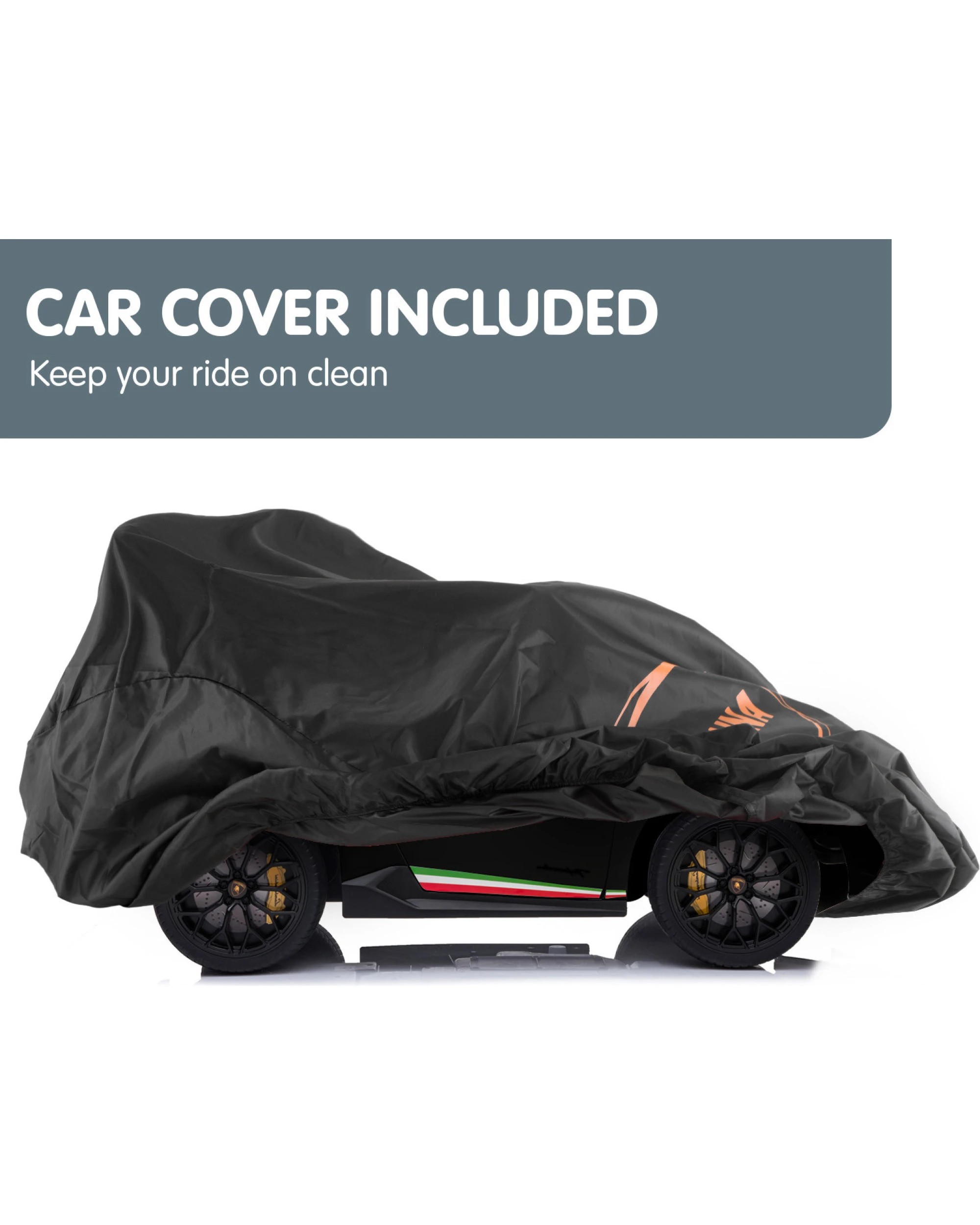 4 Kahuna Lamborghini Performante Kids Electric Ride On Car Black, 4 of 10