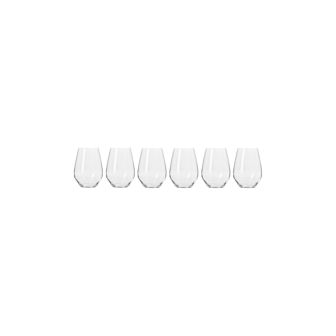 1 Krosno 6 Piece Stemless Wine Glass Set 540ml With Gift Box Dishwasher Safe
 - Plain, 1 of 4