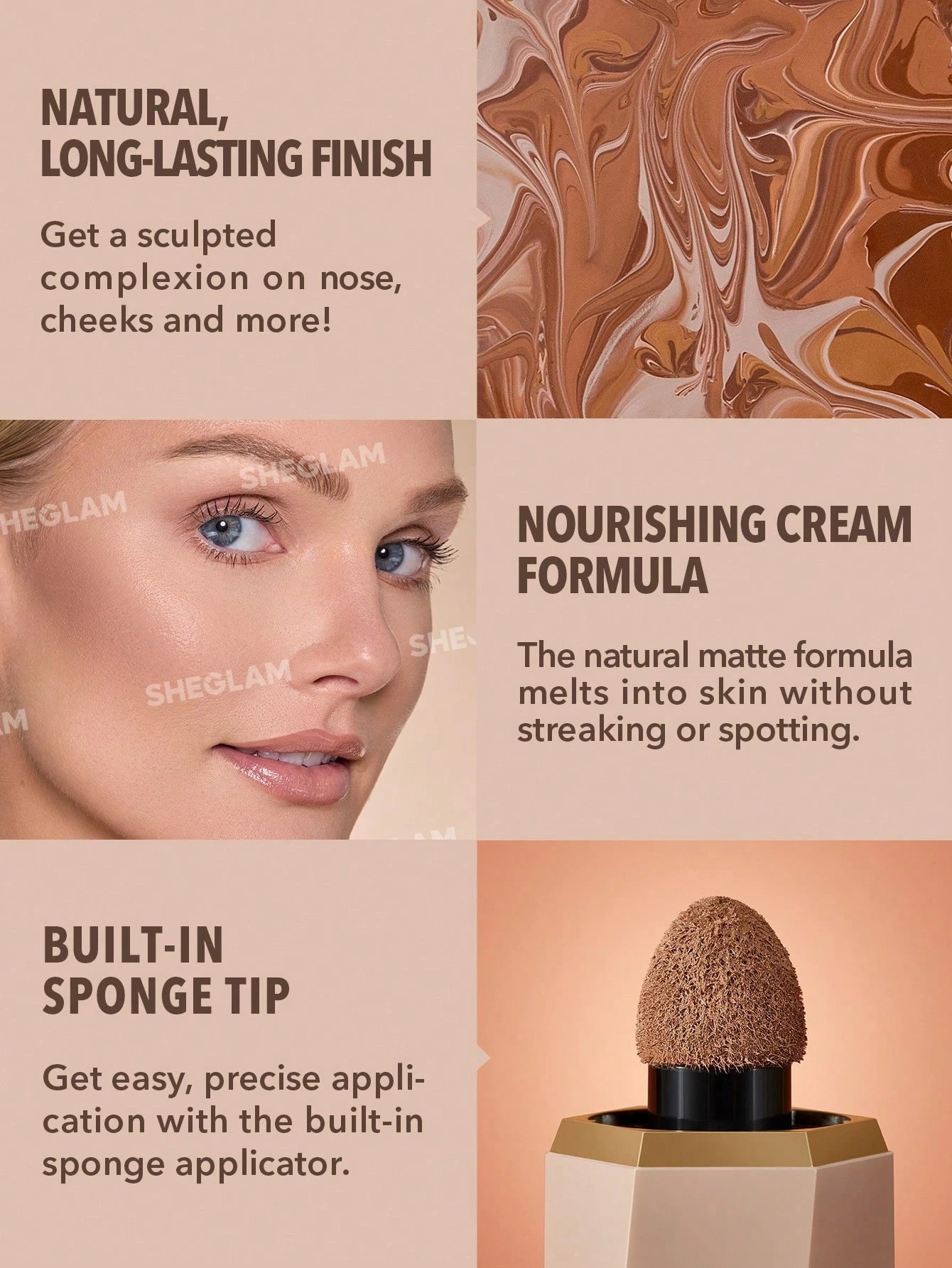 7 SHEGLAM Sun Sculpt Liquid Contour - Tawny Amber, 7 of 7