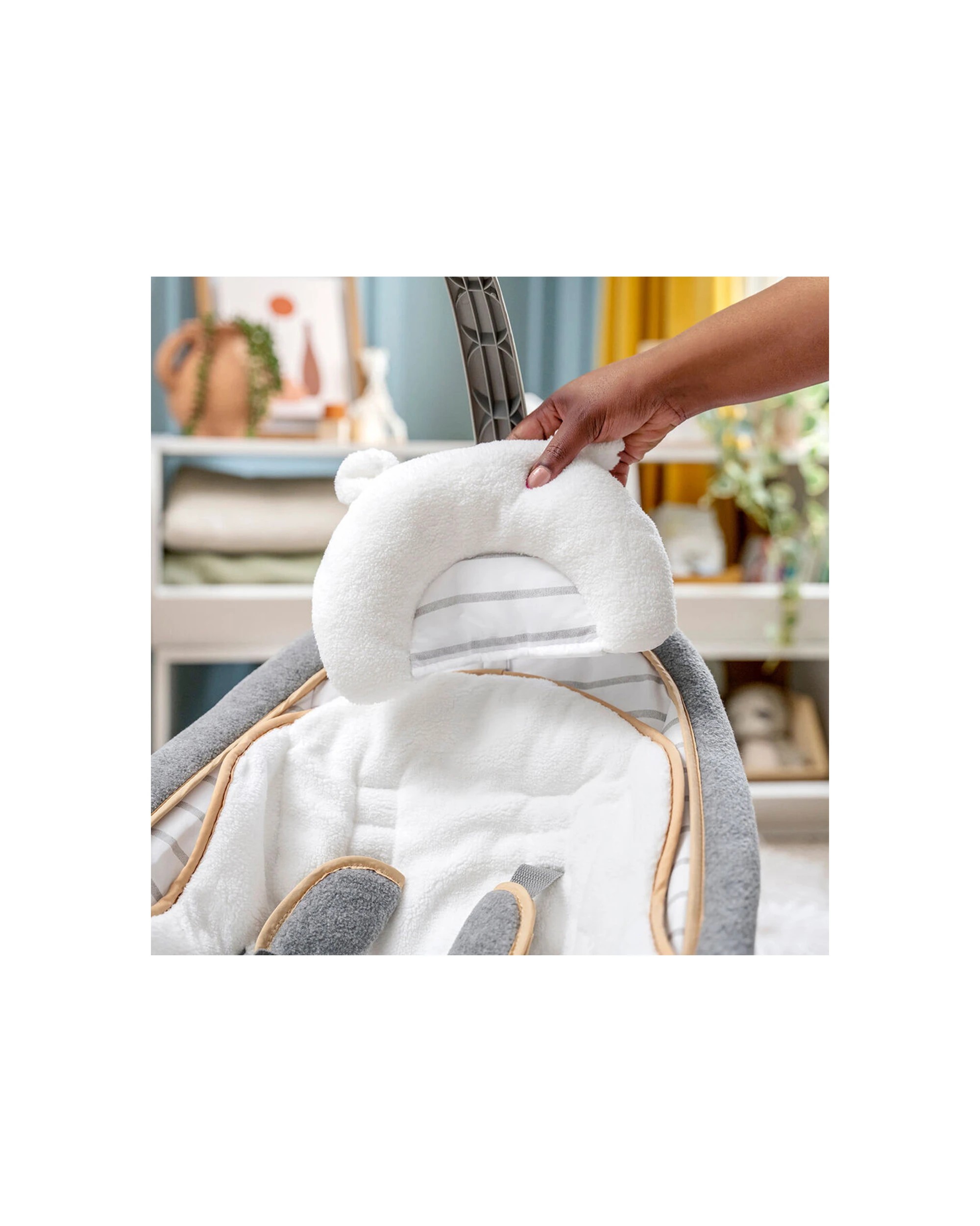 4 Ingenuity Modern Baby Rocker Recline Toy Bar Vibrations And Music 0 Months - Grey, 4 of 8