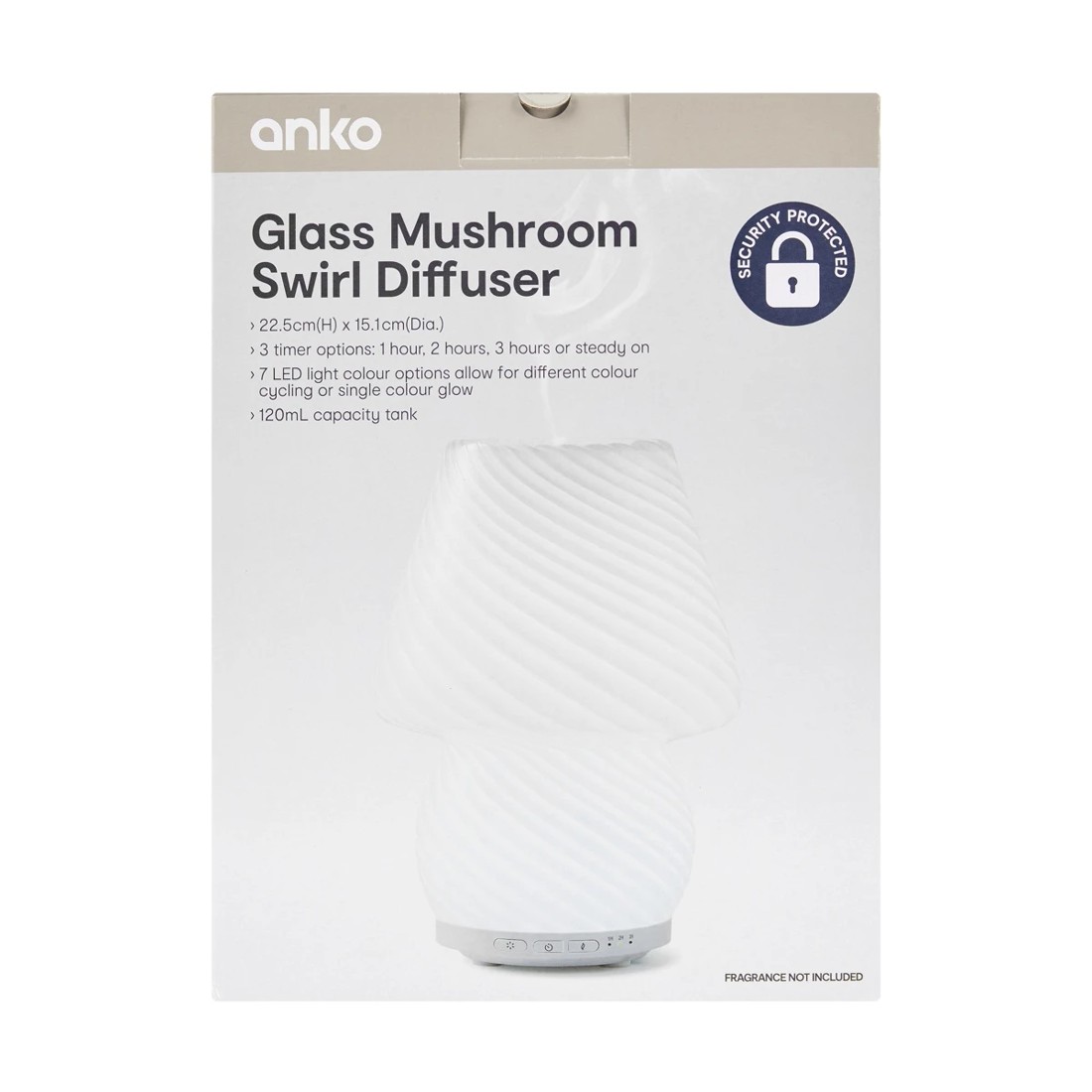 10 Glass Mushroom Swirl Diffuser, 10 of 10