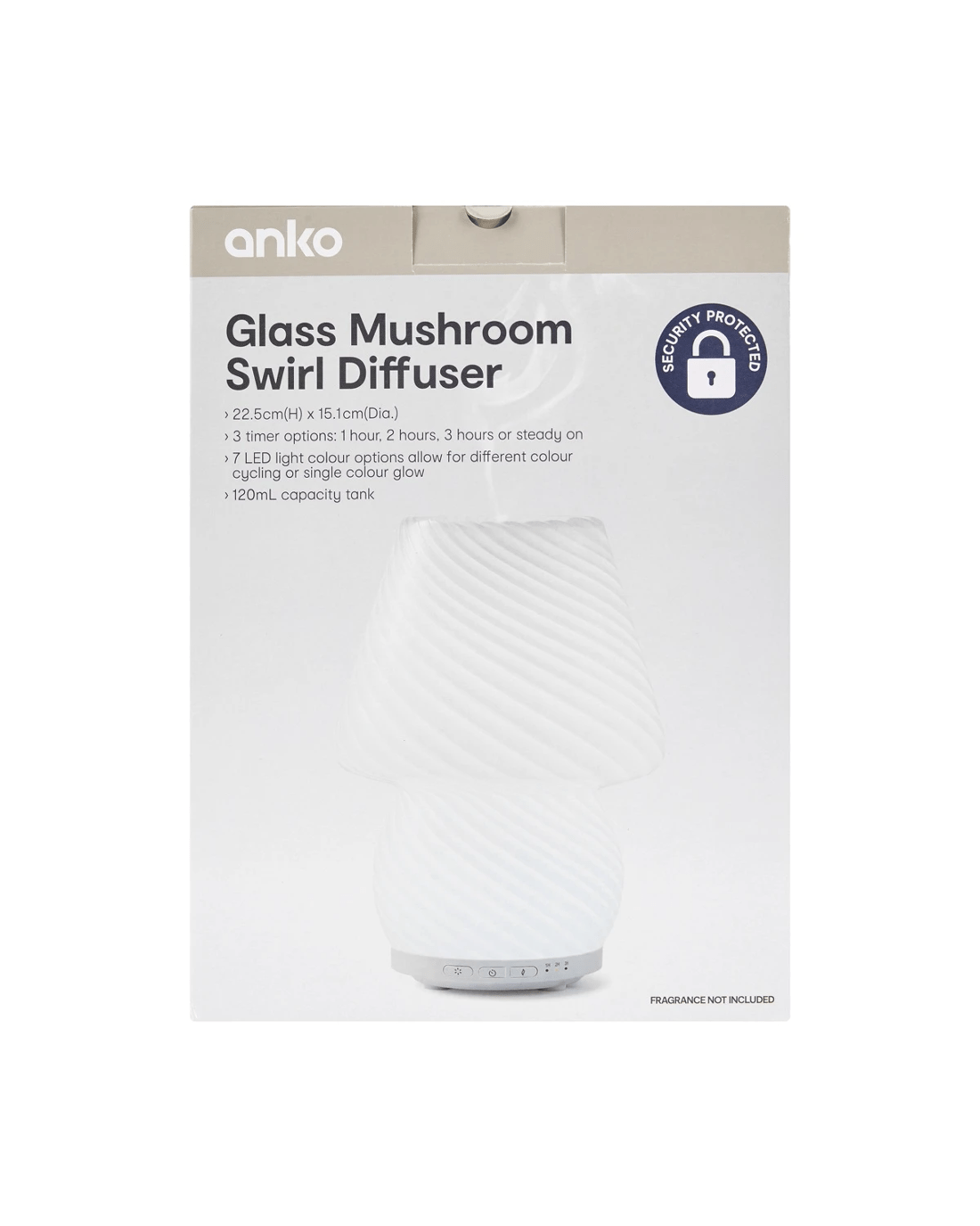 10 Glass Mushroom Swirl Diffuser, 10 of 10