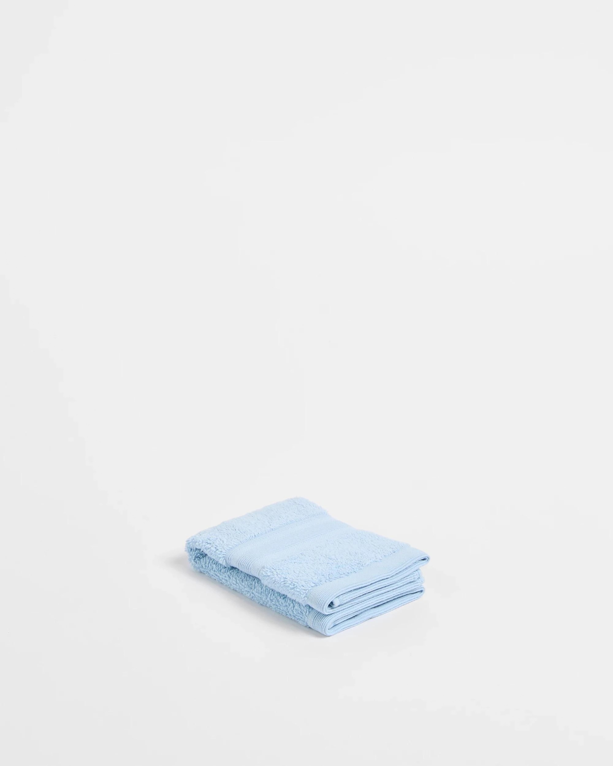 2 Grandeur Australian Cotton Face Washers 2 Pack - Blue, 2 of 4