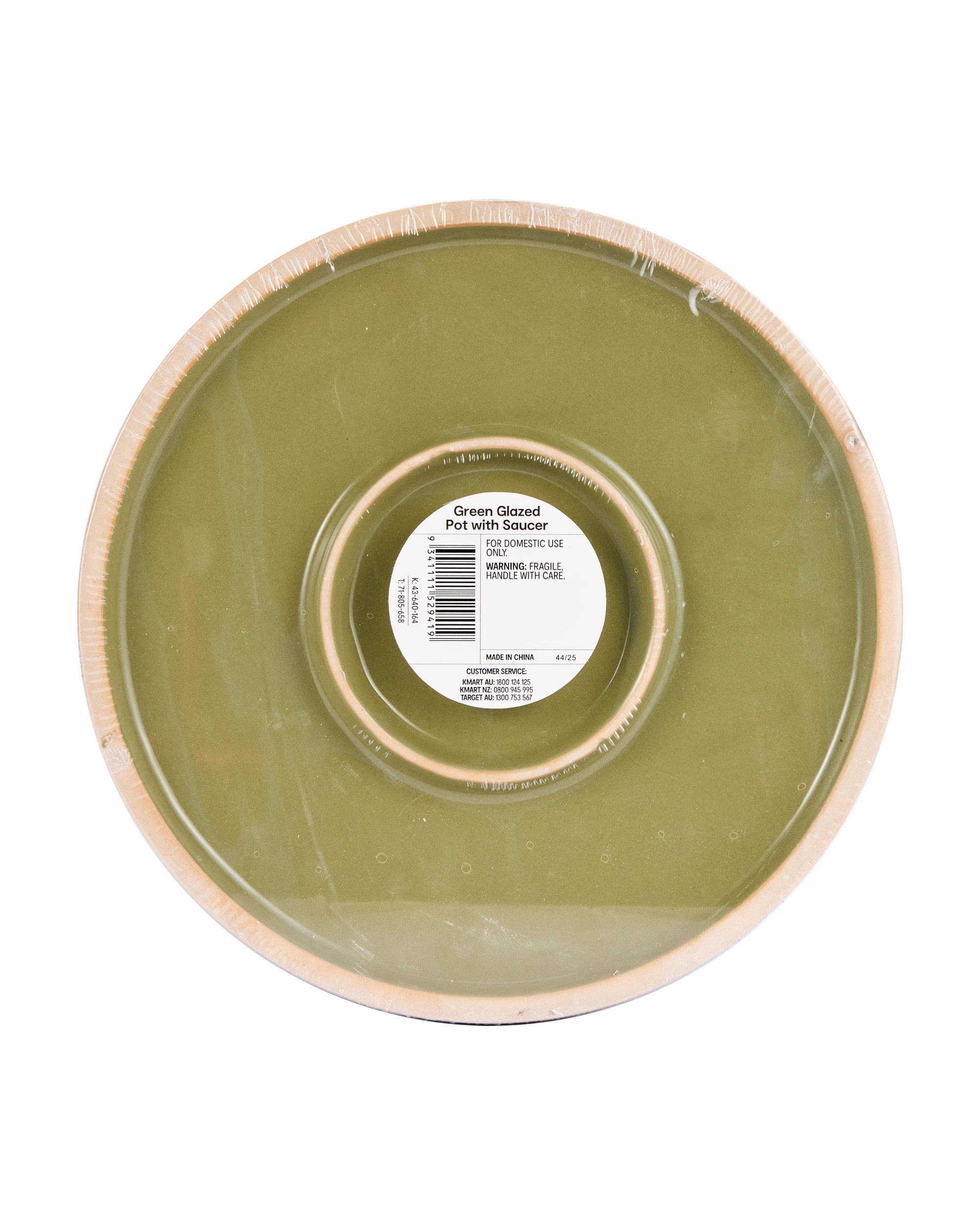 8 Green Glazed Pot with Saucer, 8 of 8