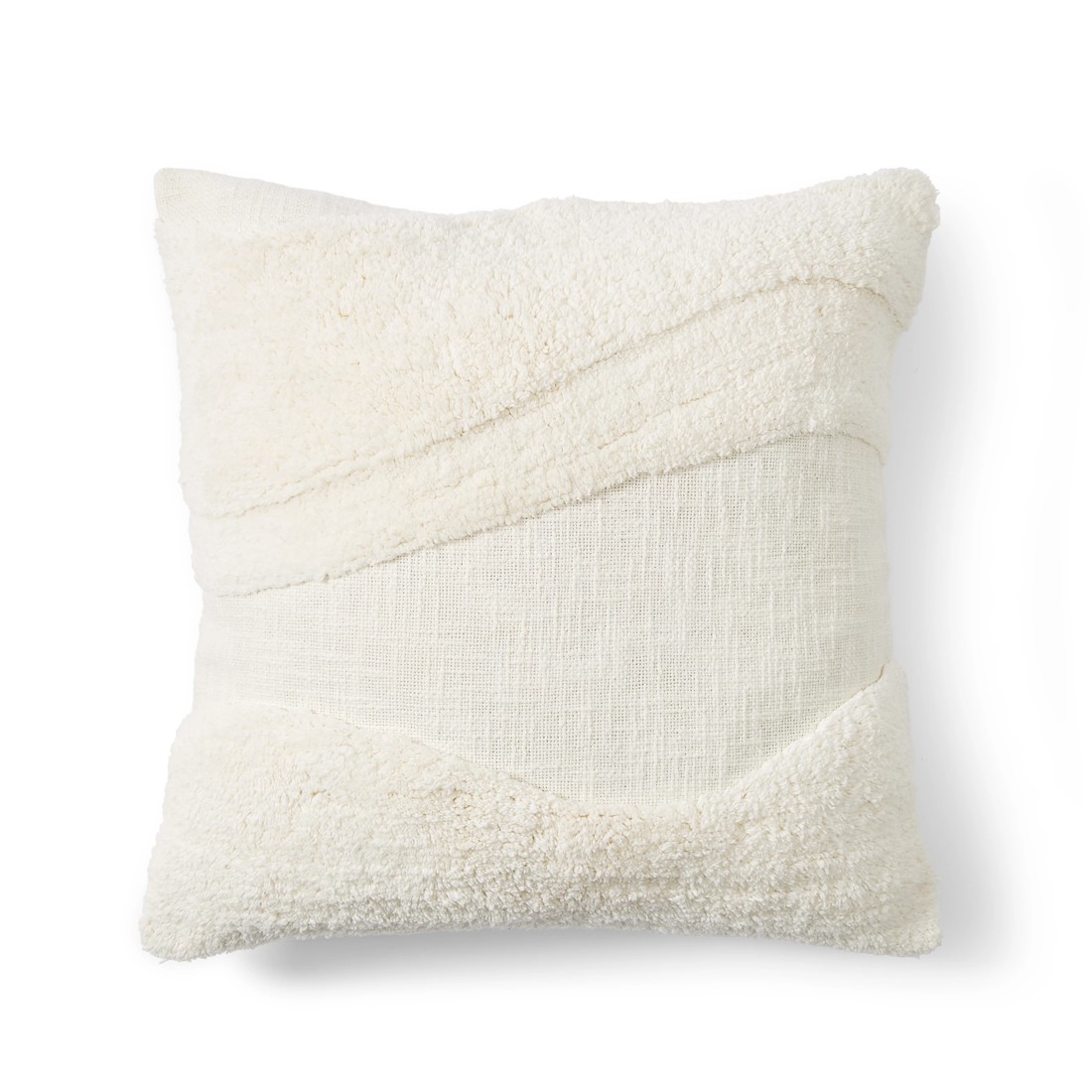 3 50cm Tufted Cushion Cover - White, 3 of 7