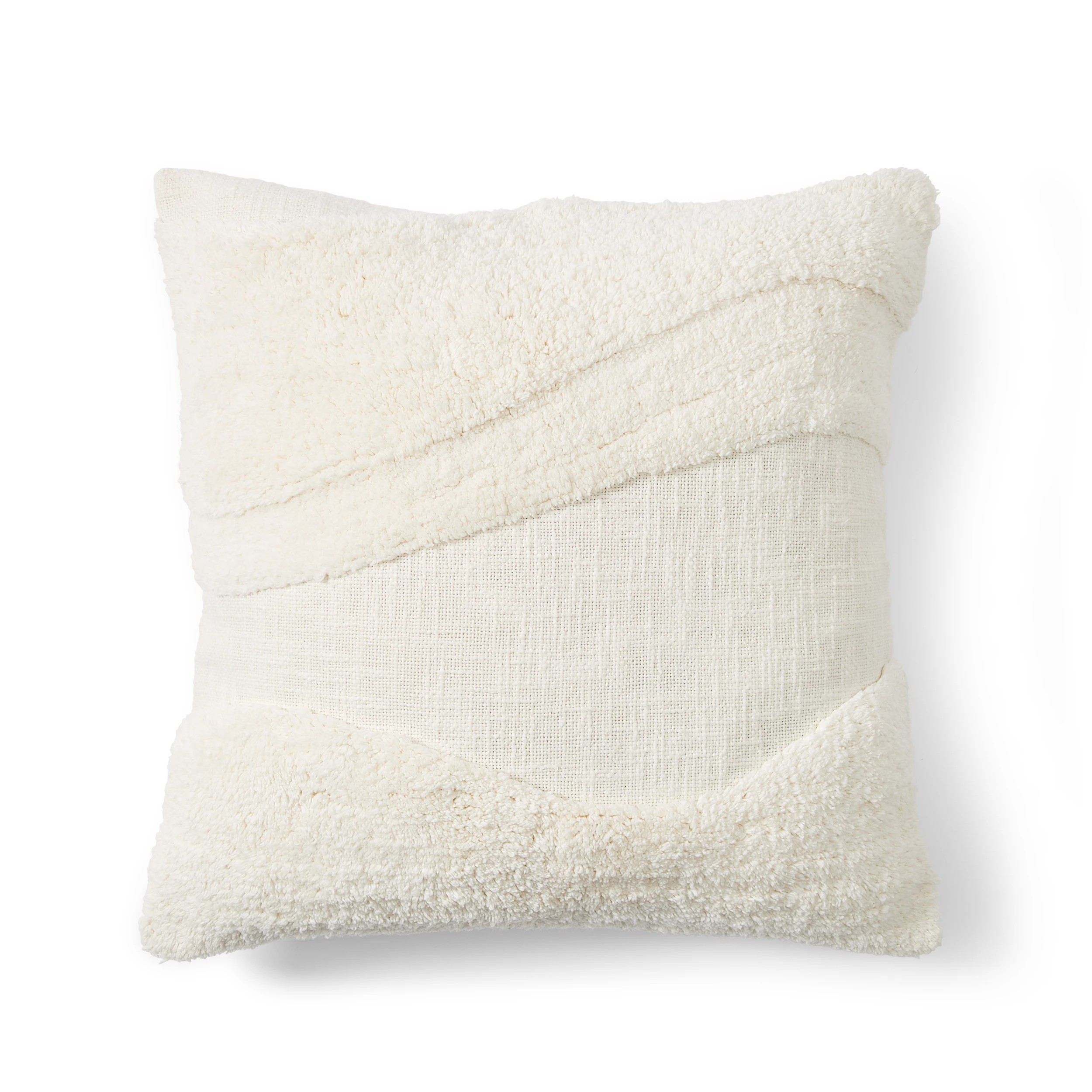 3 50cm Tufted Cushion Cover - White, 3 of 7