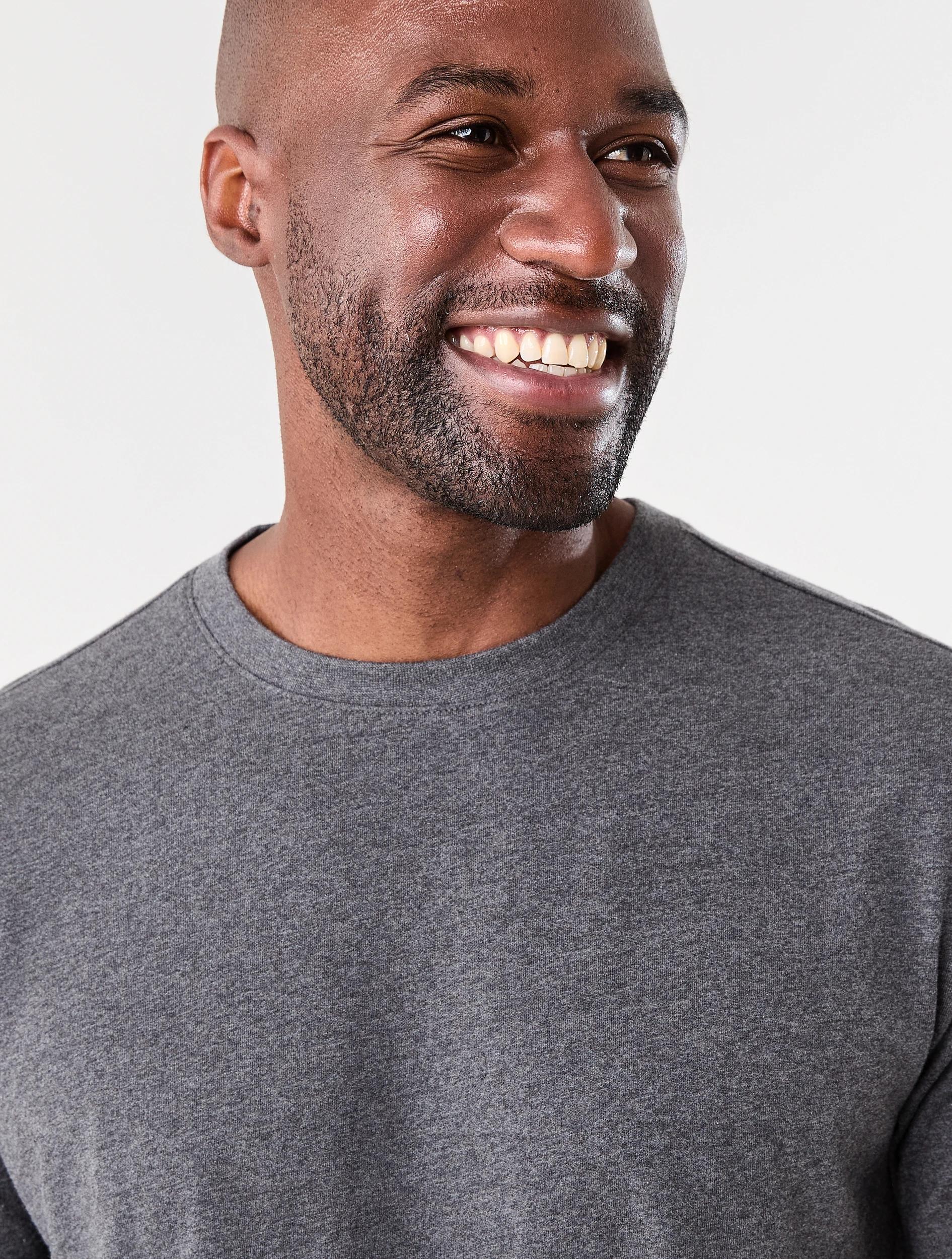 4 Australian Cotton Crew Neck T-shirt Gry Chmrle, 4 of 6