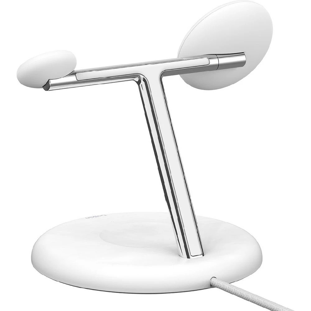 3 Belkin BoostCharge Pro 15W Qi2 3-in-1 Wireless Charger White, 3 of 9