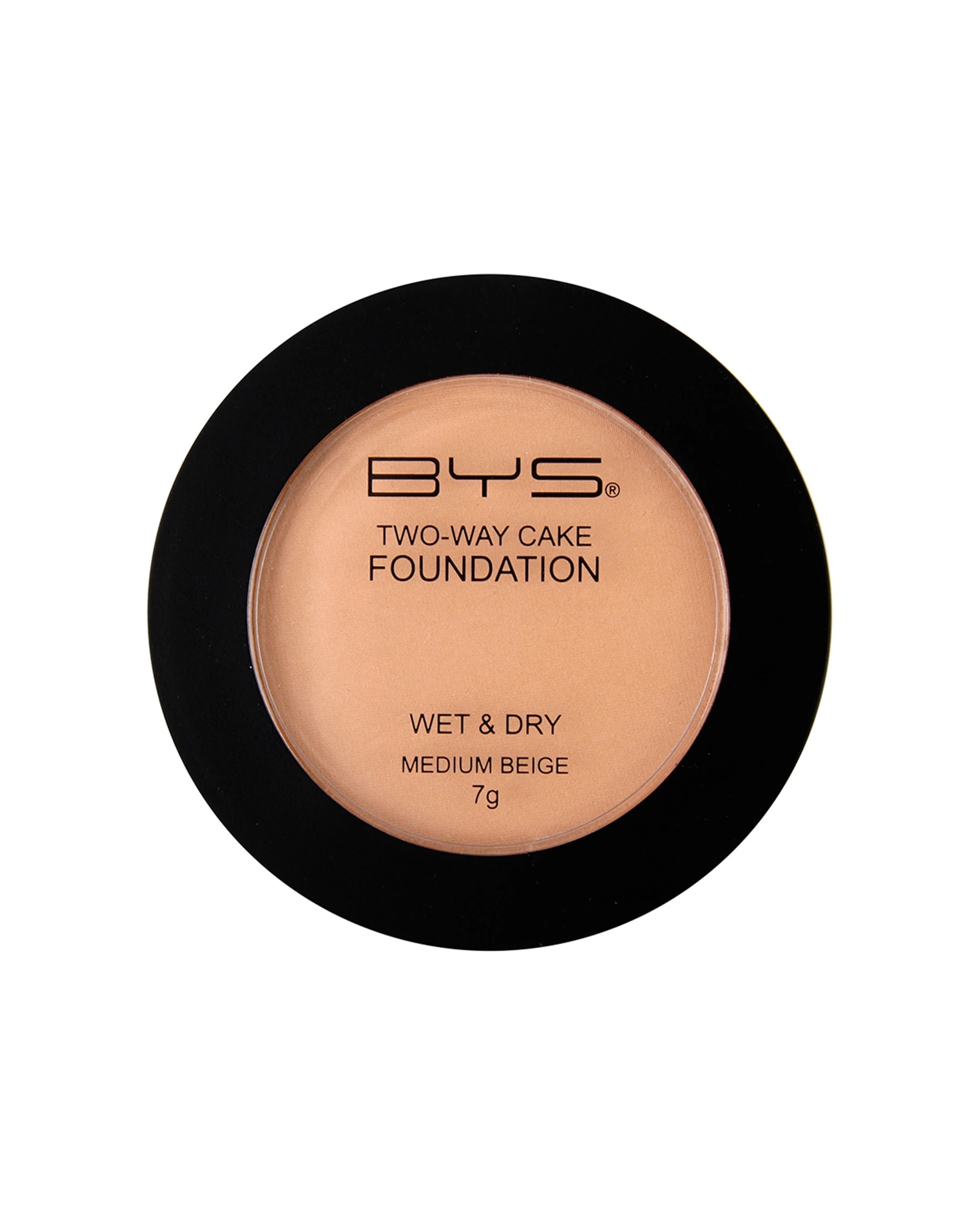 1 BYS Two Way Cake Foundation Medium Makeup Cosmetics - Beige, 1 of 1
