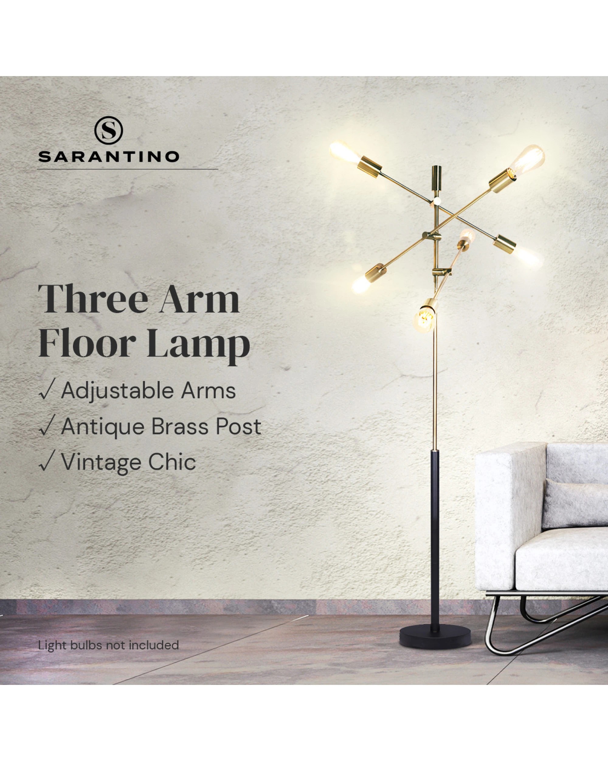 4 Sarantino 6-Light Metal Sputnik Floor Lamp, 4 of 10