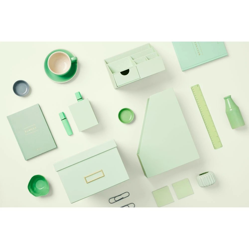 4 Otto Pastel Desk Organiser Green, 4 of 5