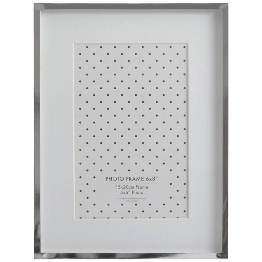 1 Timeless 6x8" Photo Frame Silver, 1 of 4