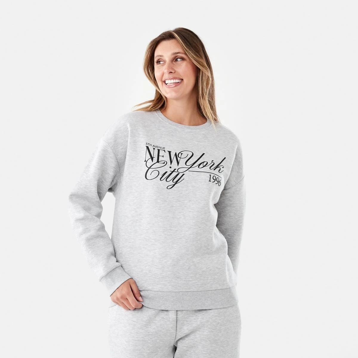 1 Long Sleeve Print Sweatshirt New York, 1 of 6