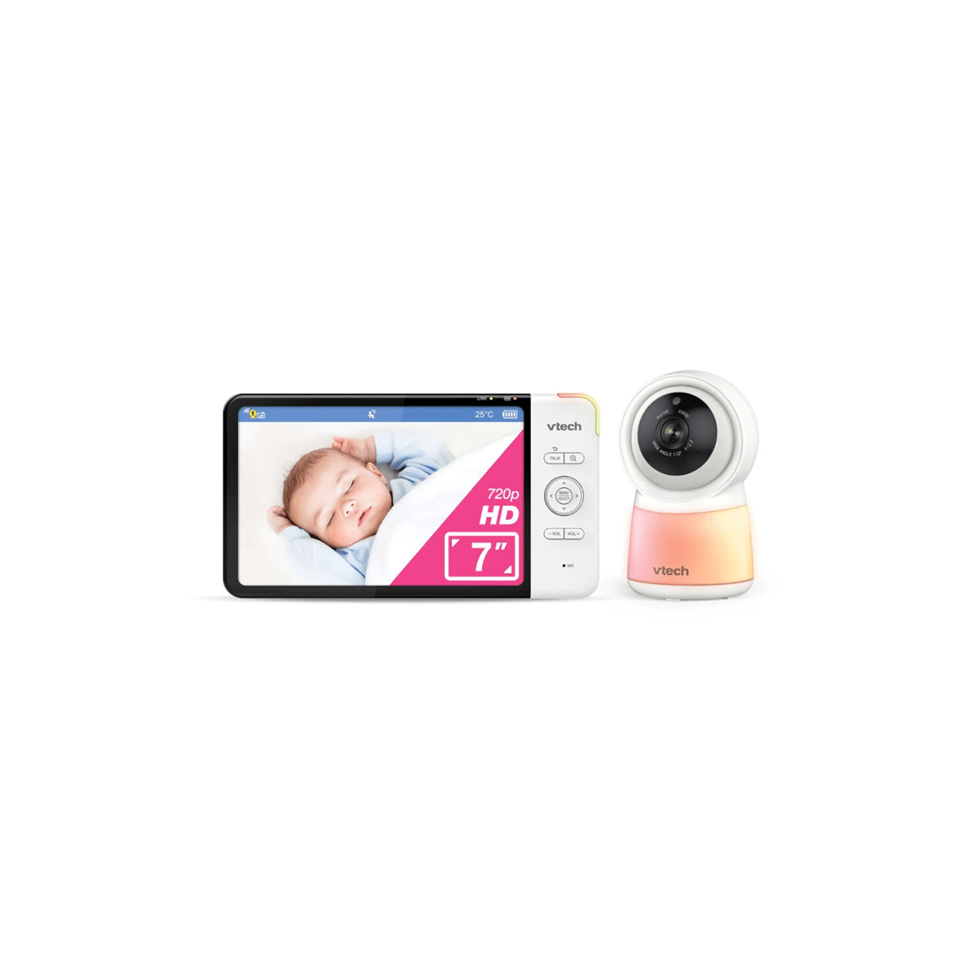 1 Vtech 7 Inch Smart Hd Video Baby Camera Monitor With Remote Access 1080p
 - White, 1 of 3