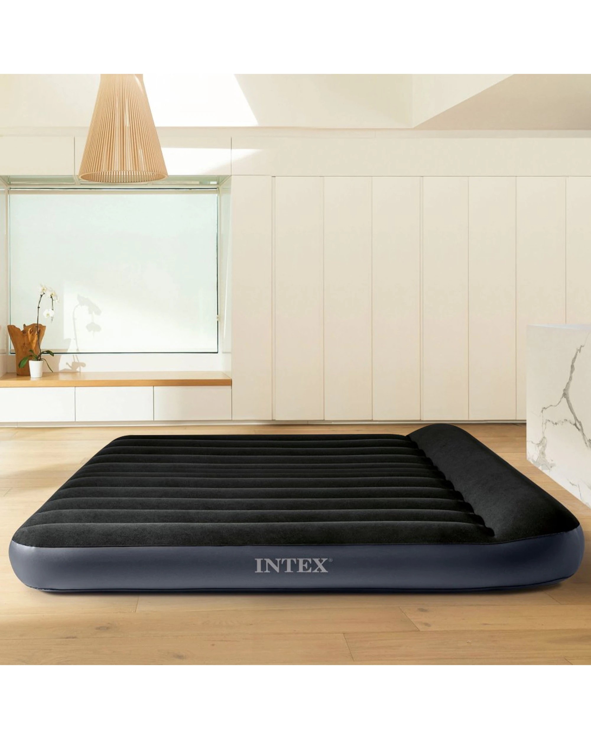 10 Intex King Dura Beam Pillow Rest Classic Airbed Mattress - Black, 10 of 10