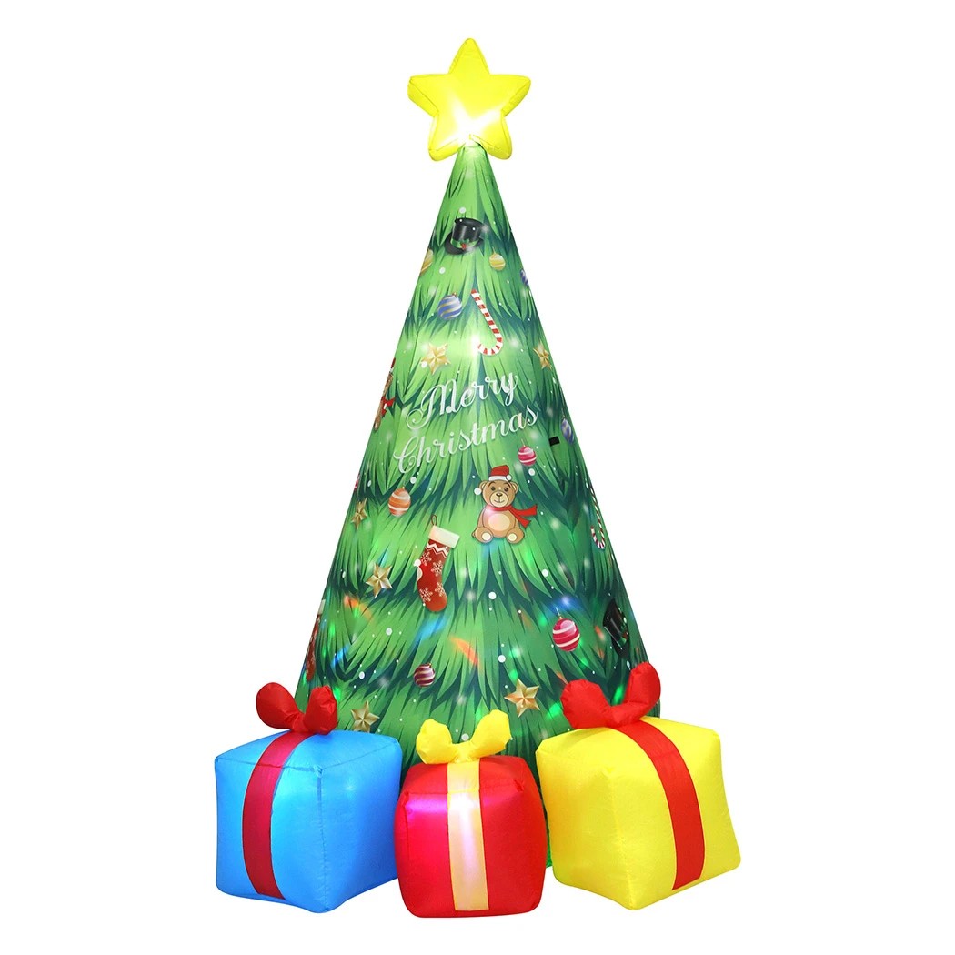 1 Traderight Santaco 2.4m Christmas Inflatable Tree and Presents, 1 of 7