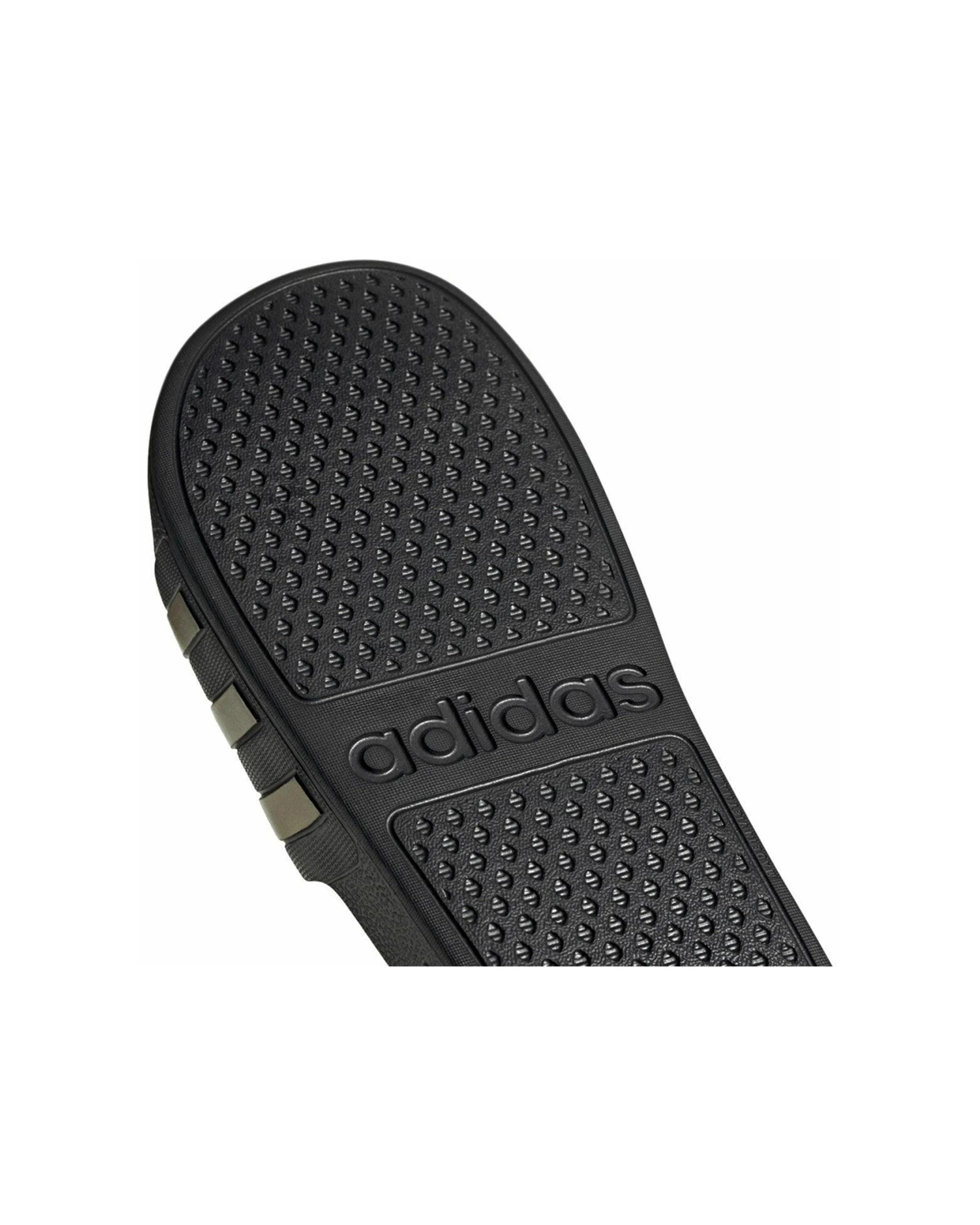 3 Adidas Adilette Aqua Slides Lightweight Quick Dry BLACK/GOLD, 3 of 4