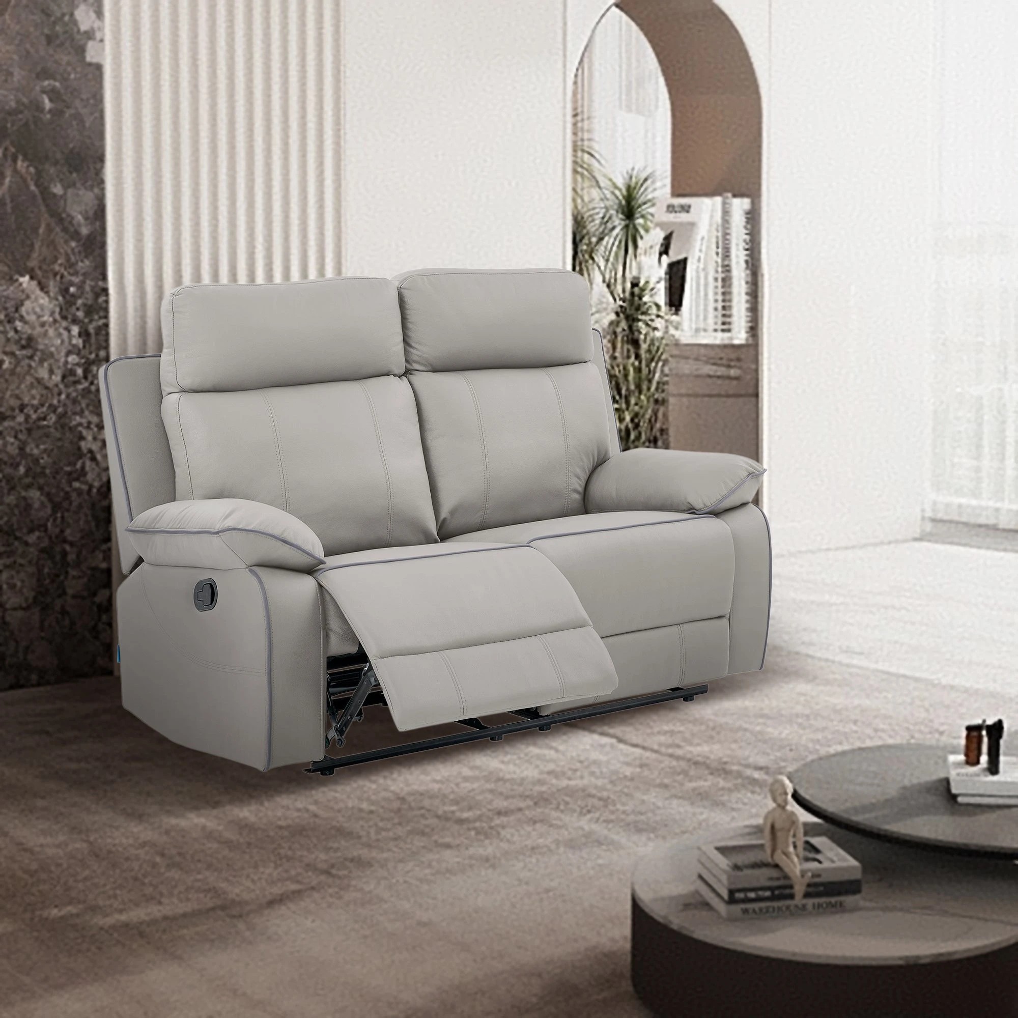 2 Foret 2-seater Sofa Lounge Convertible Couch Furniture Ottoman Recliner Chaise, 2 of 5