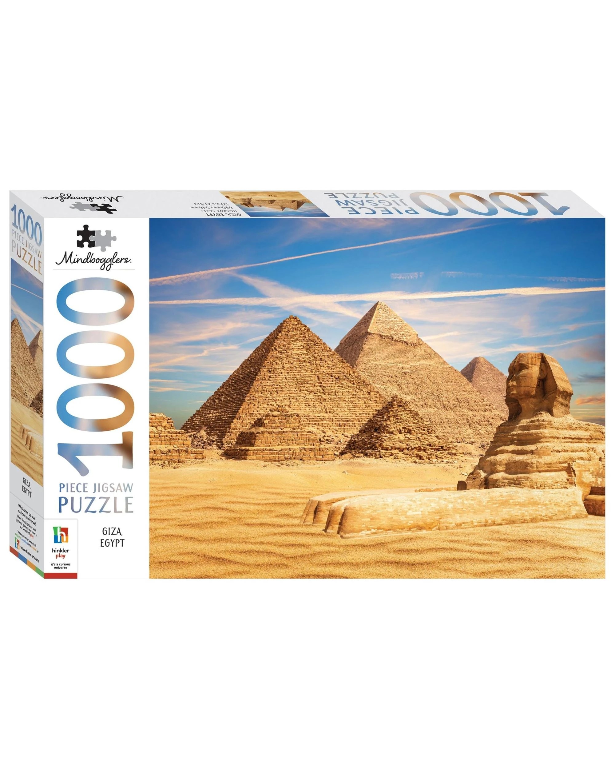 1 Hinkler Mindbogglers Giza Egypt 1000 Piece Puzzle, 1 of 3