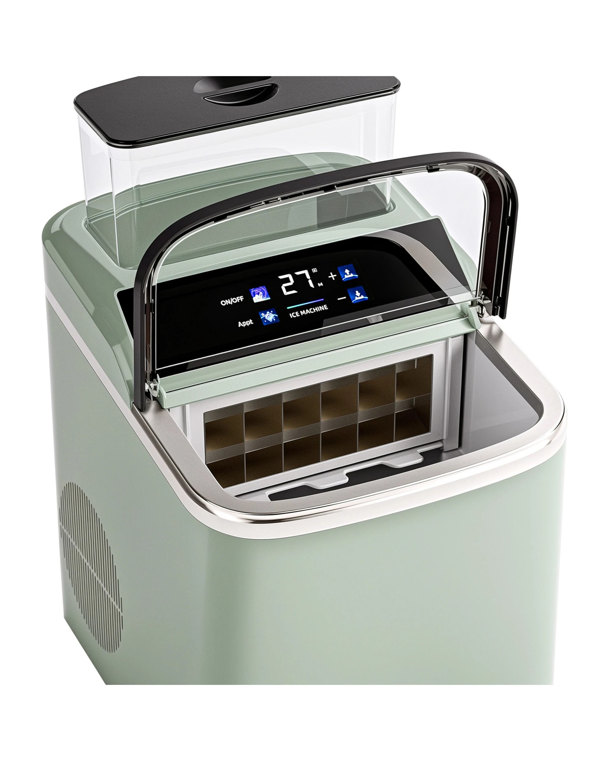2 Yopower Countertop Ice Maker Machine 16KG/24H 1.5L Water Tank - Green, 2 of 3