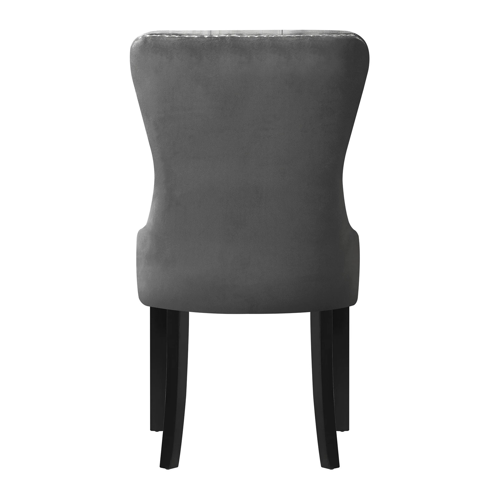 9 Oikiture 2x Velvet Dining Chairs Upholstered French Provincial Tufted
 - Grey, 9 of 9