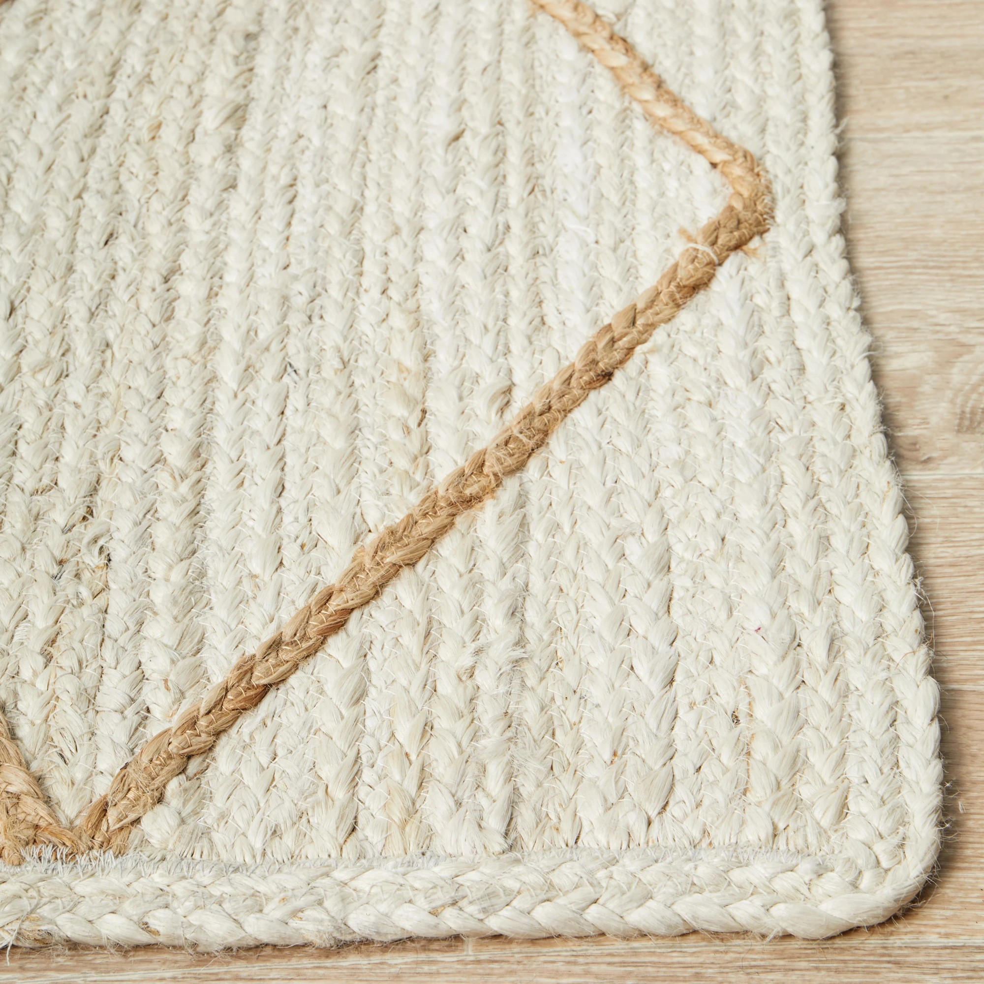6 Common Ground Rugs Drift 222 220x150cm - Medium Jute Rug - Natural, 6 of 8