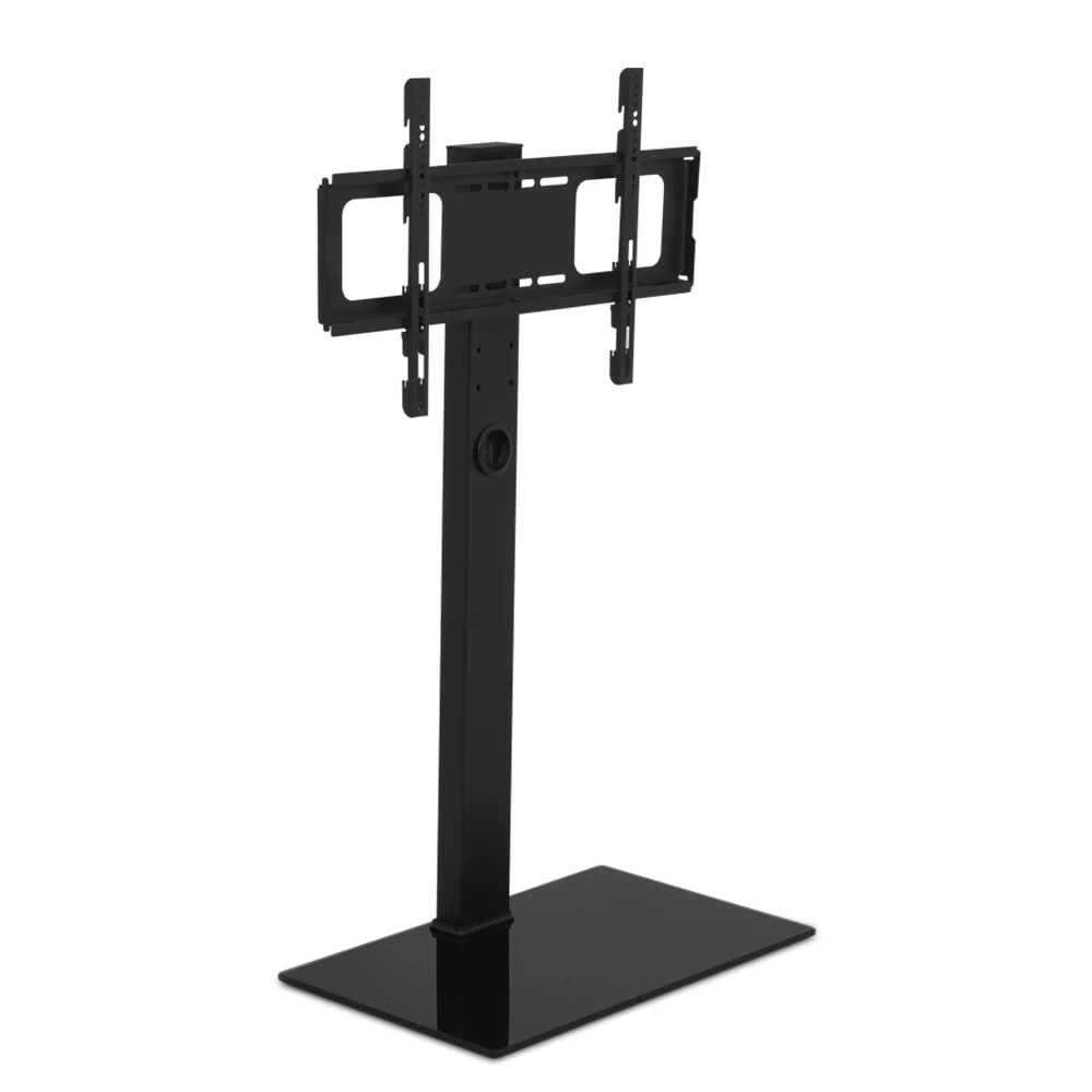 1 Artiss TV Stand Mount Bracket for 32"-70" LED LCD Glass Storage Floor Shelf - Black, 1 of 6