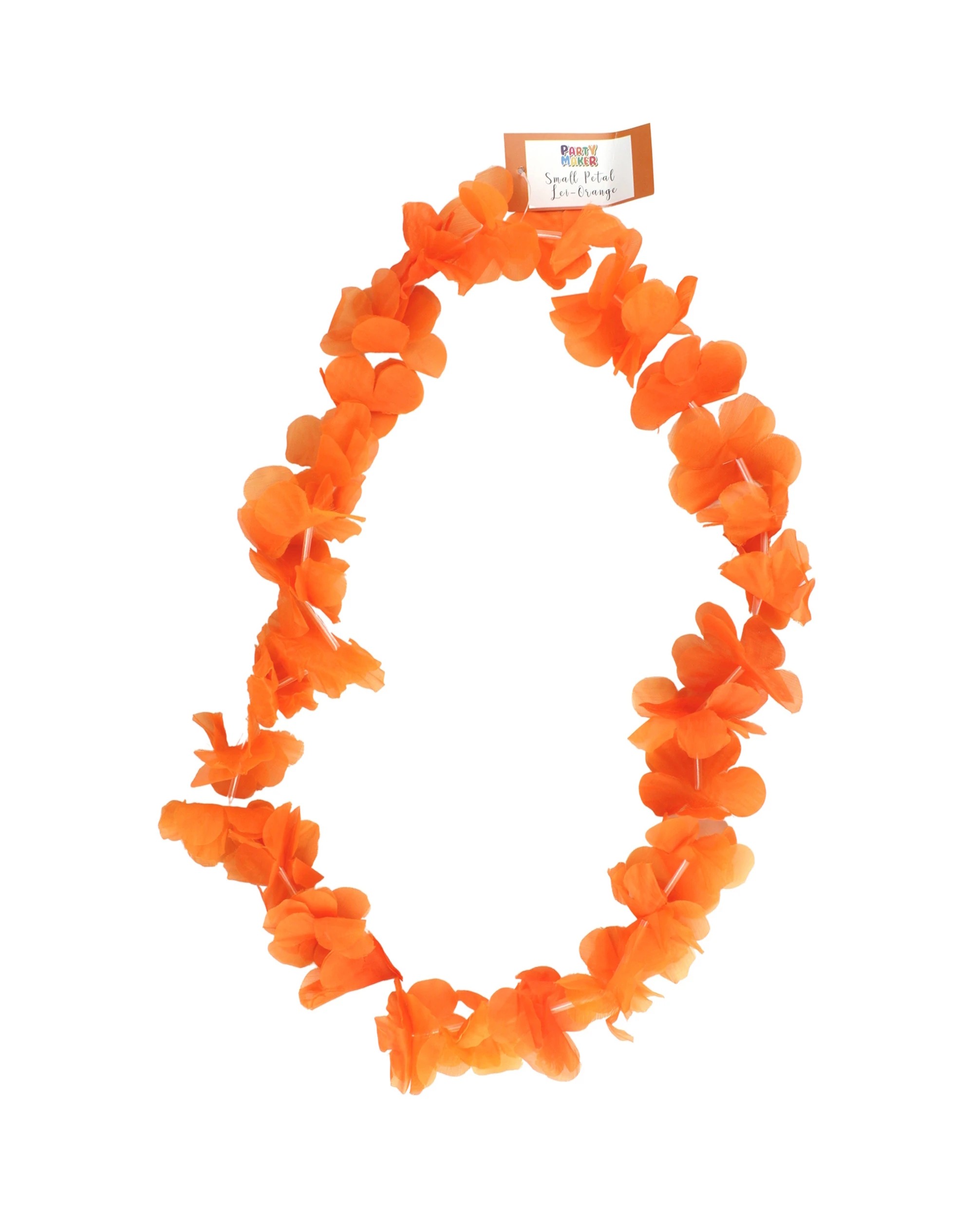 1 Party Maker Small Petal Tropical Lei - Orange, 1 of 1