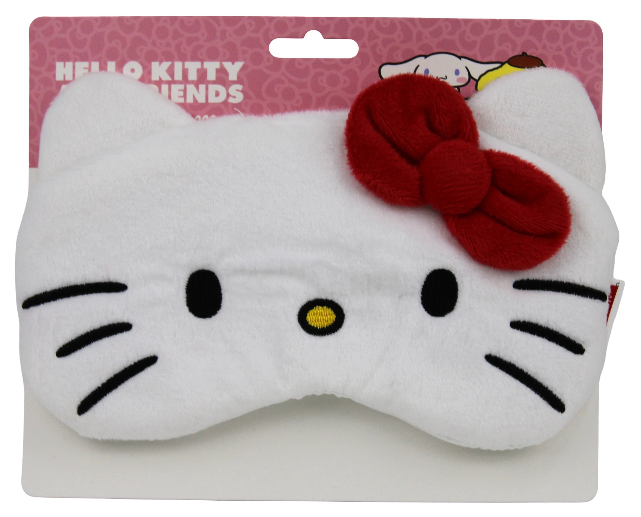 1 Sanrio Hello Kitty and Friends Fluffy Eye Mask - White, 1 of 2