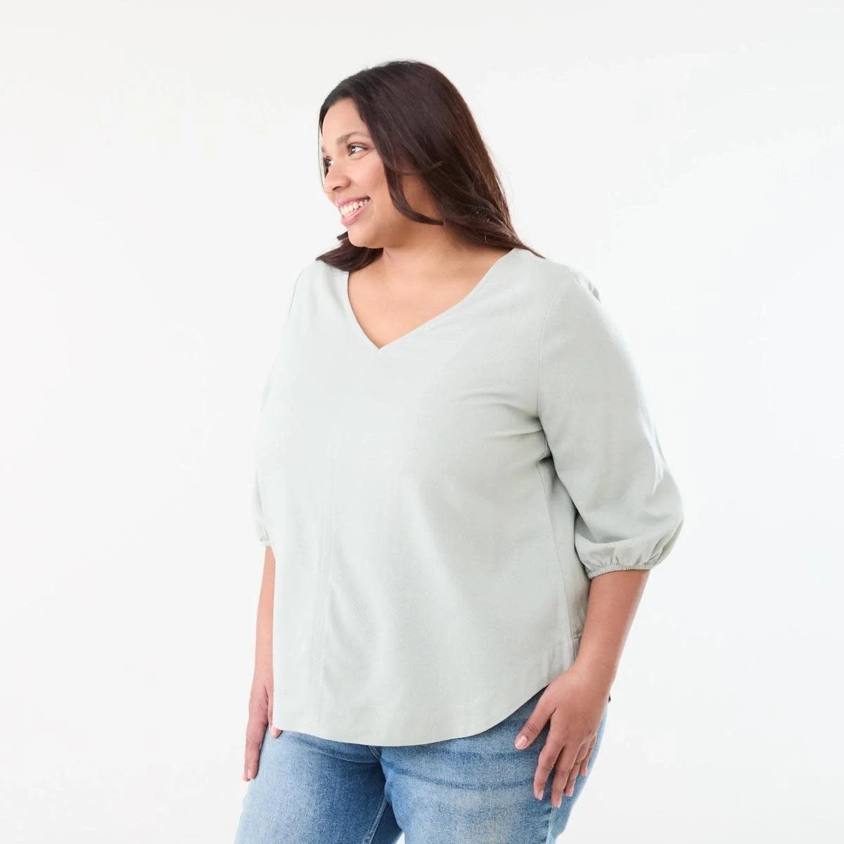 2 Curve Long Sleeve Top MINERAL GRAY, 2 of 5
