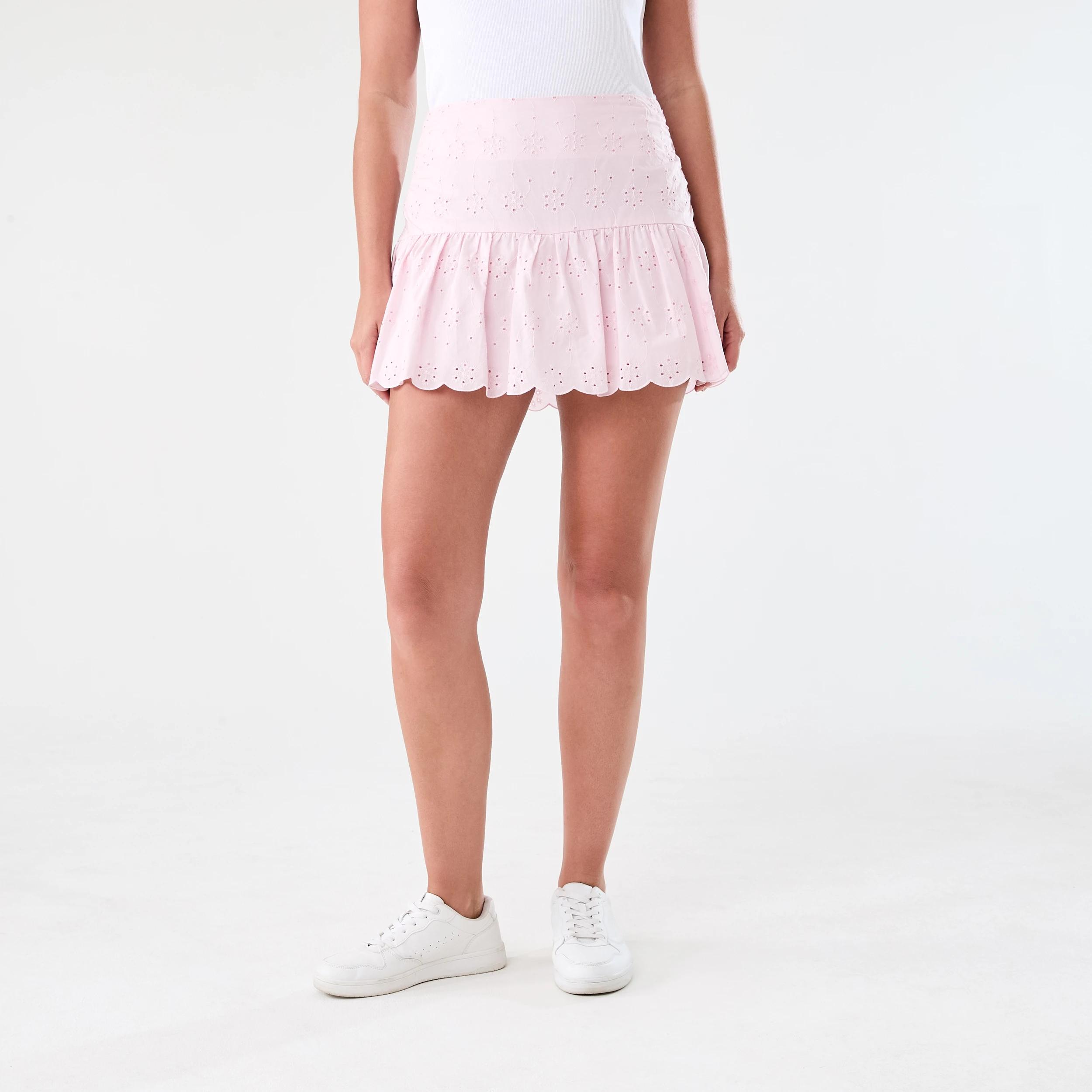 7 Broderie Mini Skort Soft Pink, 7 of 7