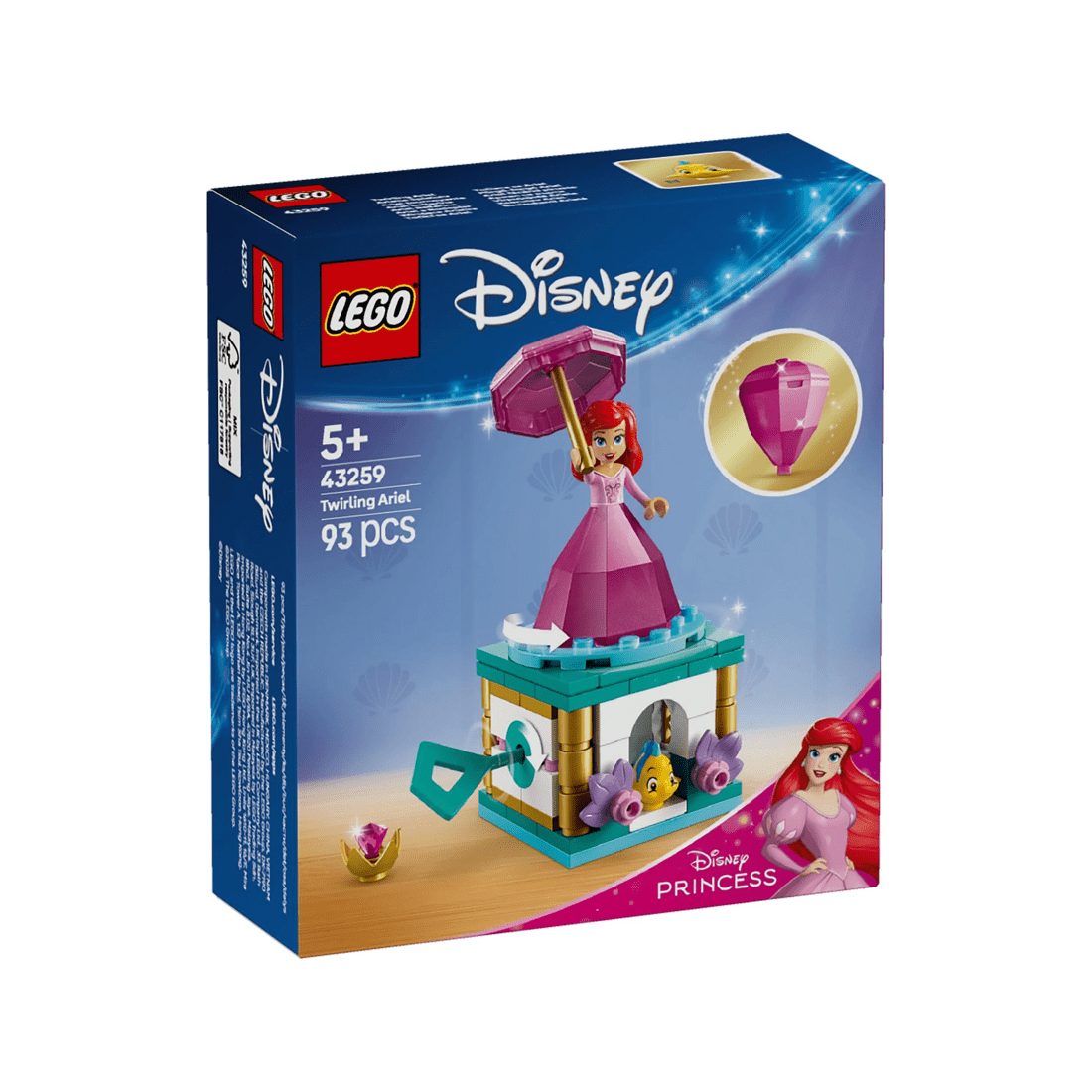 2 The LEGO Group LEGO Disney Princess Twirling Ariel - 43259, 2 of 10
