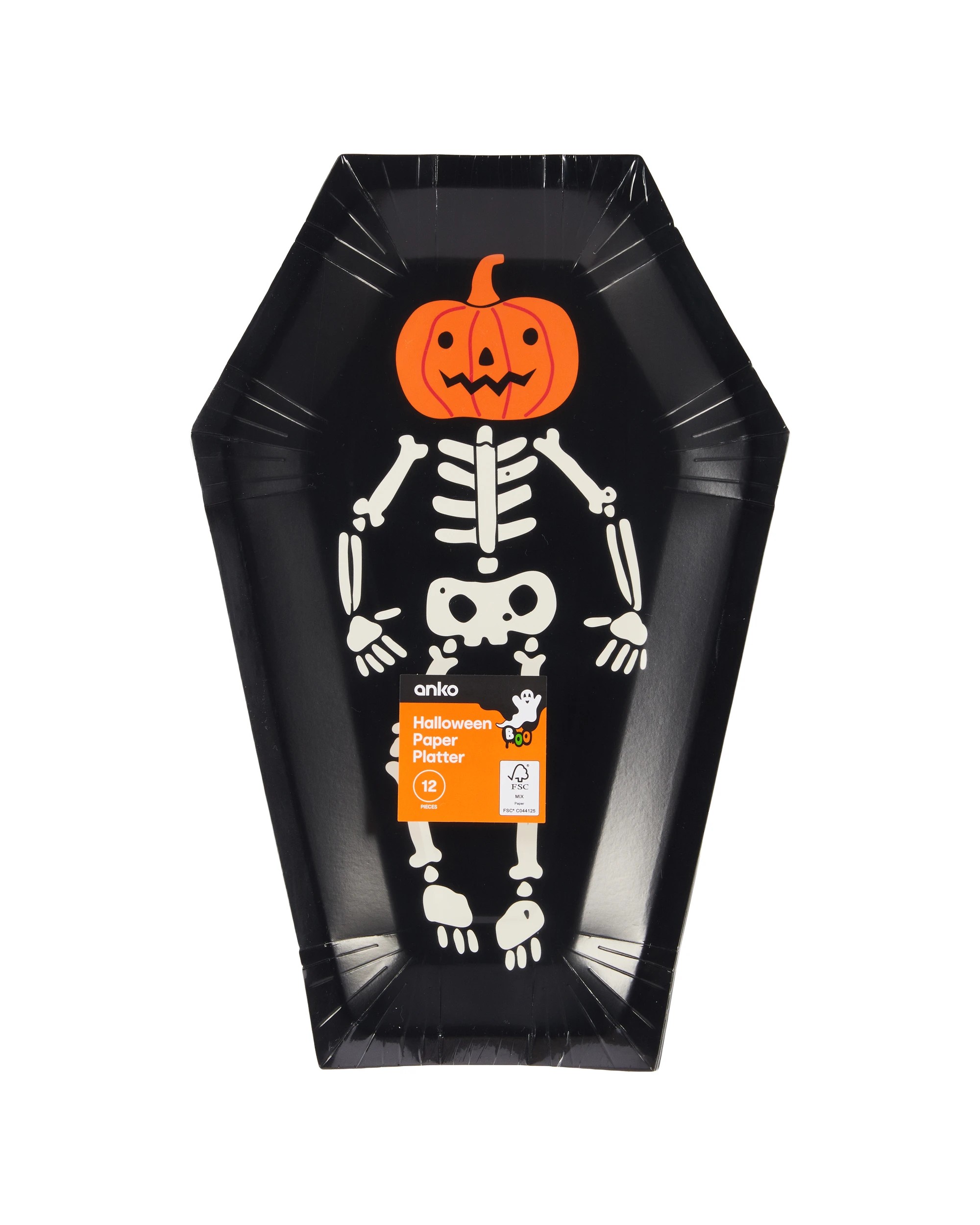4 12 Piece Halloween Coffin Platter, 4 of 4
