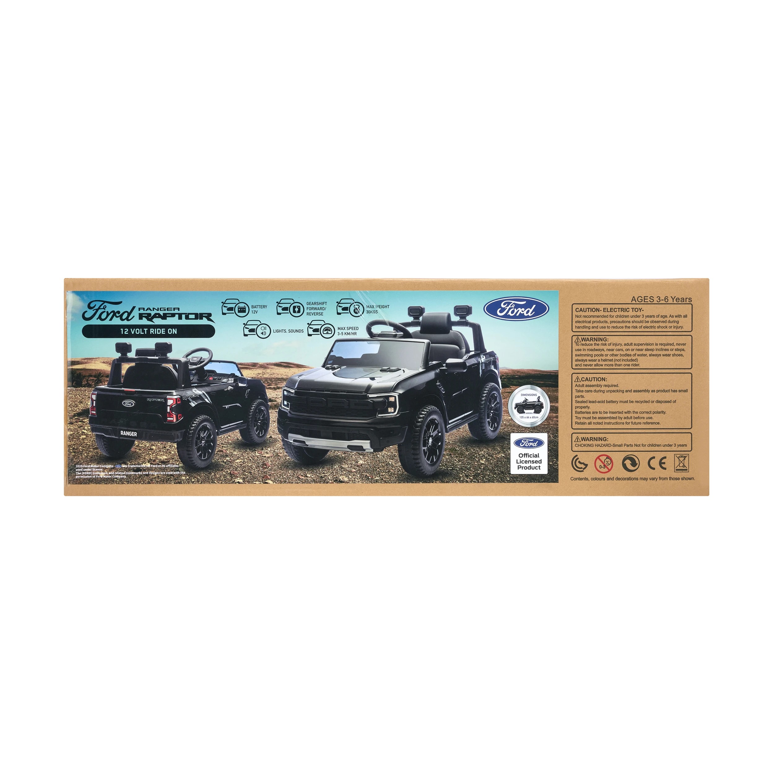 1 Ford Ranger Raptor 12V Ride On, 1 of 10