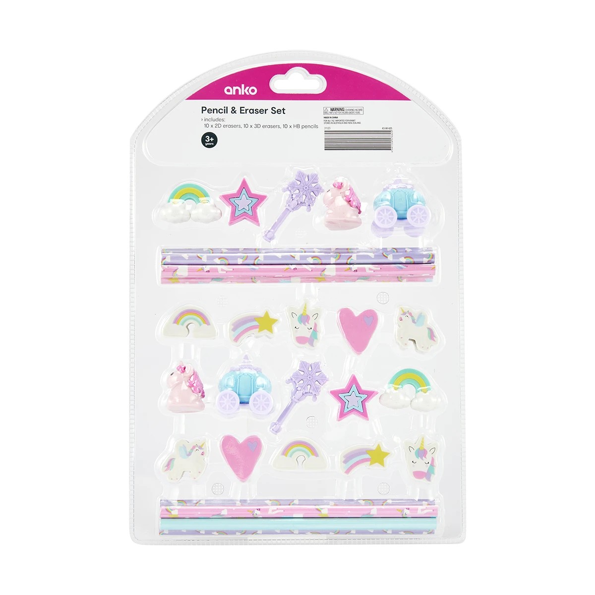 1 30 Piece Pencil and Eraser Set, 1 of 8