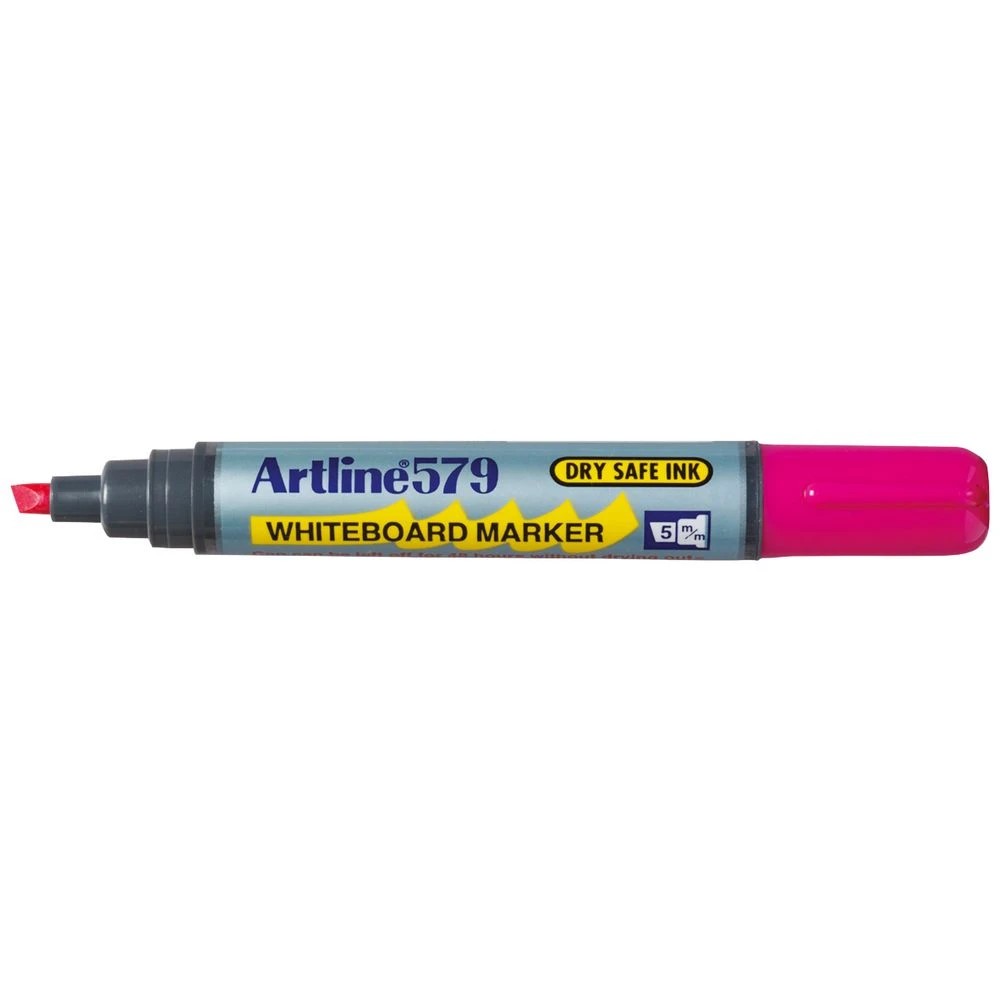 1 Artline 579 Whiteboard Marker Chisel Pink, 1 of 2