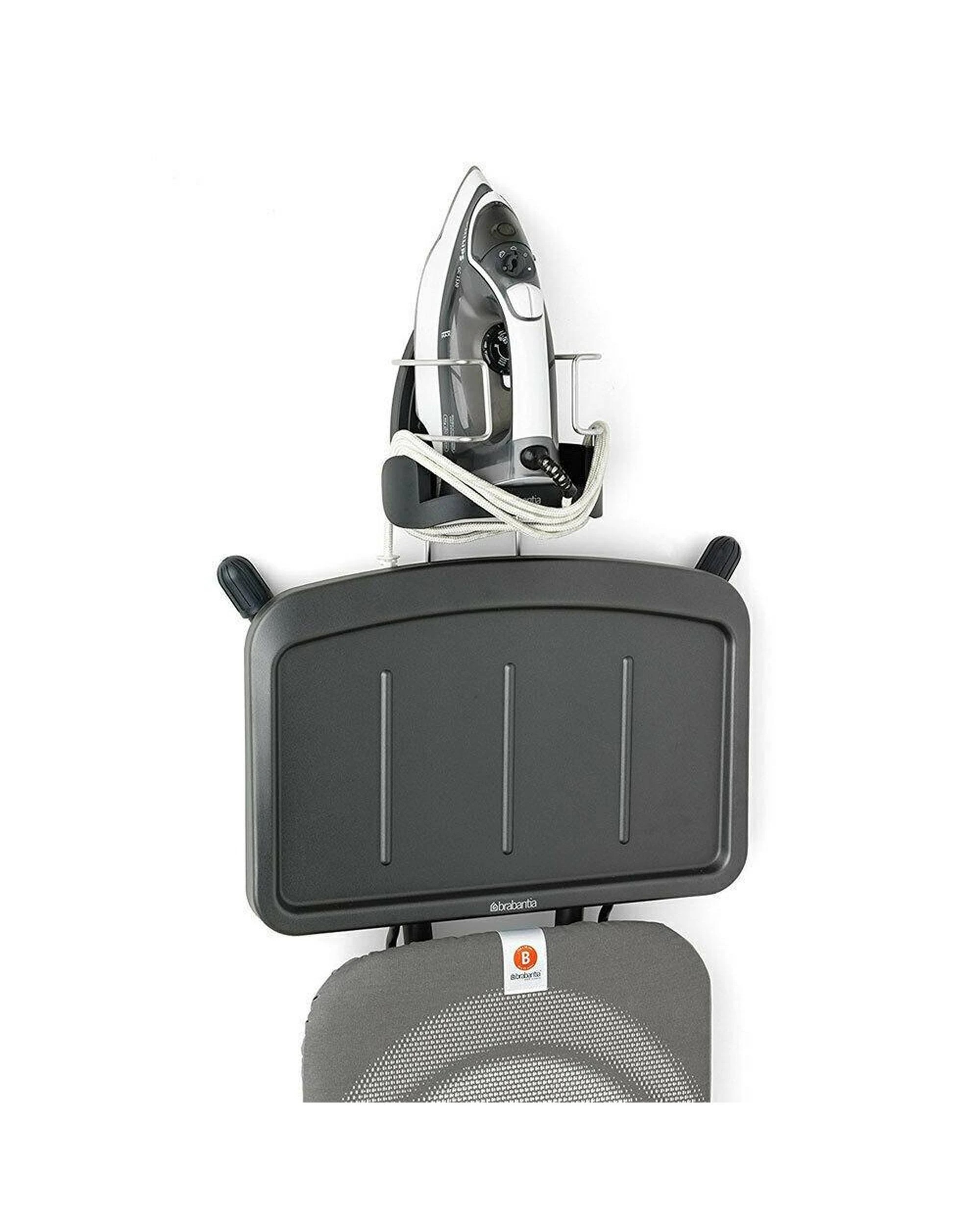 4 Brabantia Heat Resistant Iron & Board Storage  Black  Chrome, 4 of 8