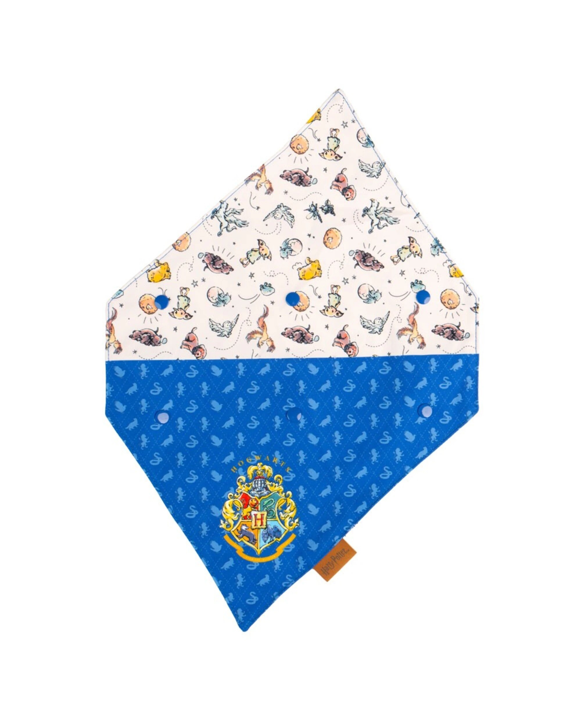 4 Harry Potter - Hogwarts House Crests Pet Bandana - Medium/Large - Blue, 4 of 4