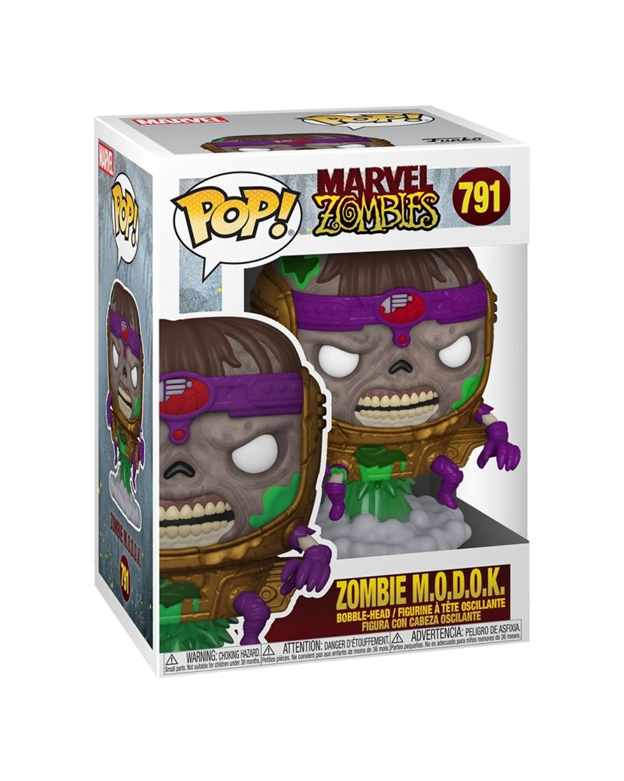 3 Pop Vinyl Figurine Marvel Zombies Comics - Modok 10cm Vinyl Collectible - Multi, 3 of 3