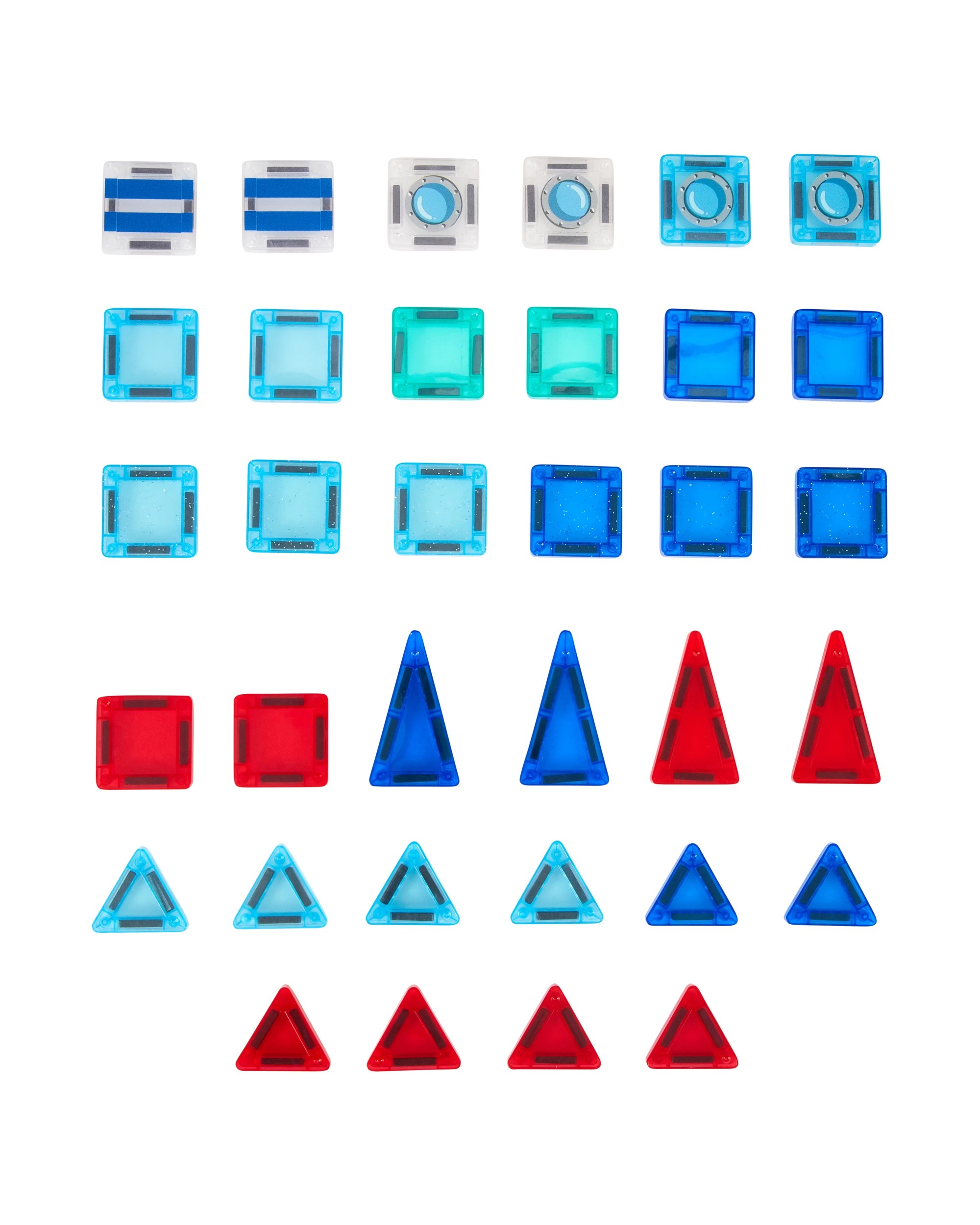 5 34 Piece Magnetic Mini Tiles Rocket Set, 5 of 9