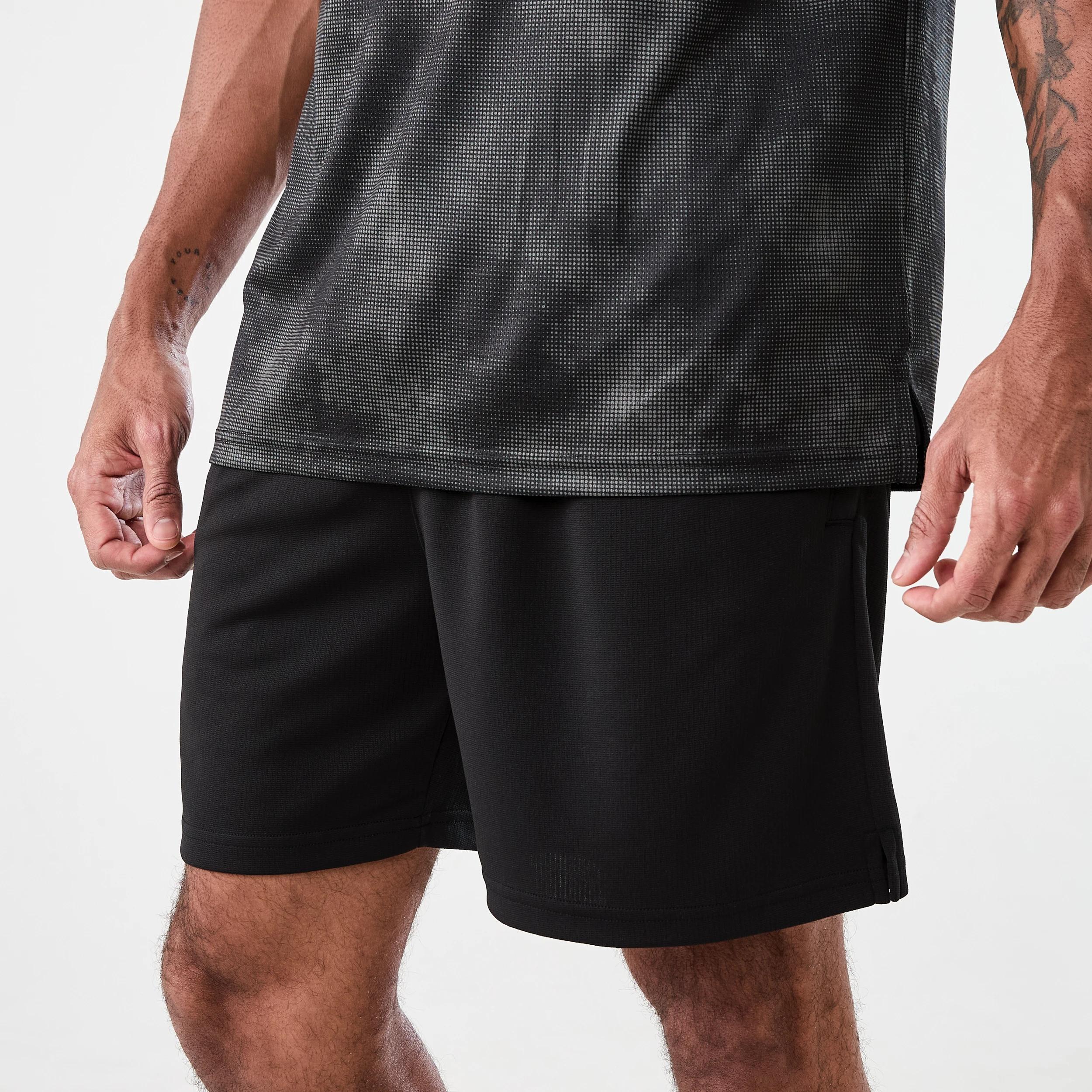 2 Active Mens Comfort Sports Shorts BLACK, 2 of 7
